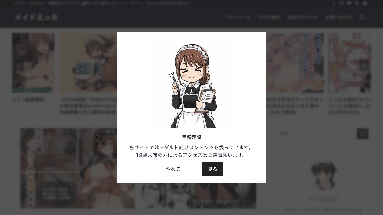 年齢確認モーダル表示プラグインをWordPress公式プラグインとして登録