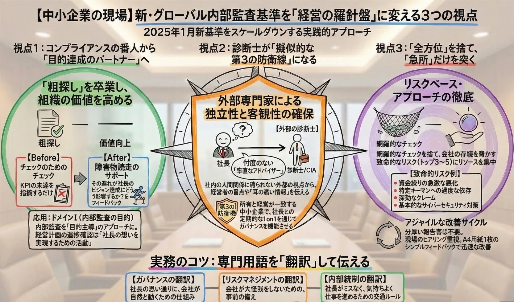 診断士×CIA】新・グローバル内部監査基準を「中小企業の現場」でどう