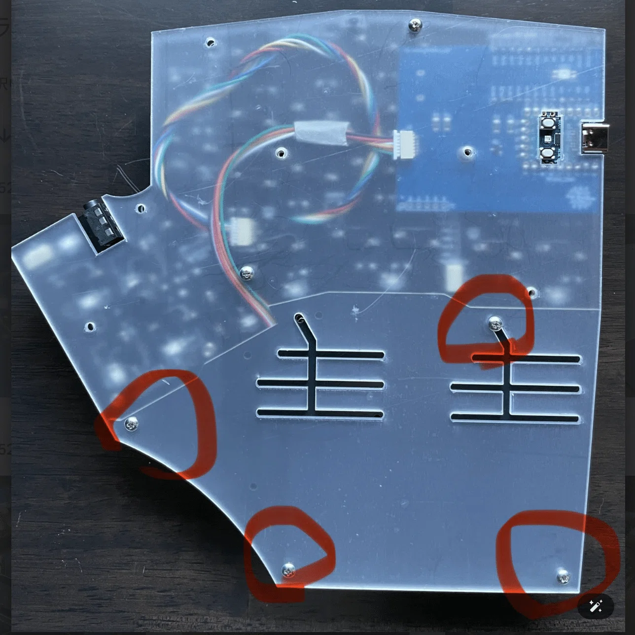 自作キーボード 「The Endpoint_RP」トラックパッドユニットセット