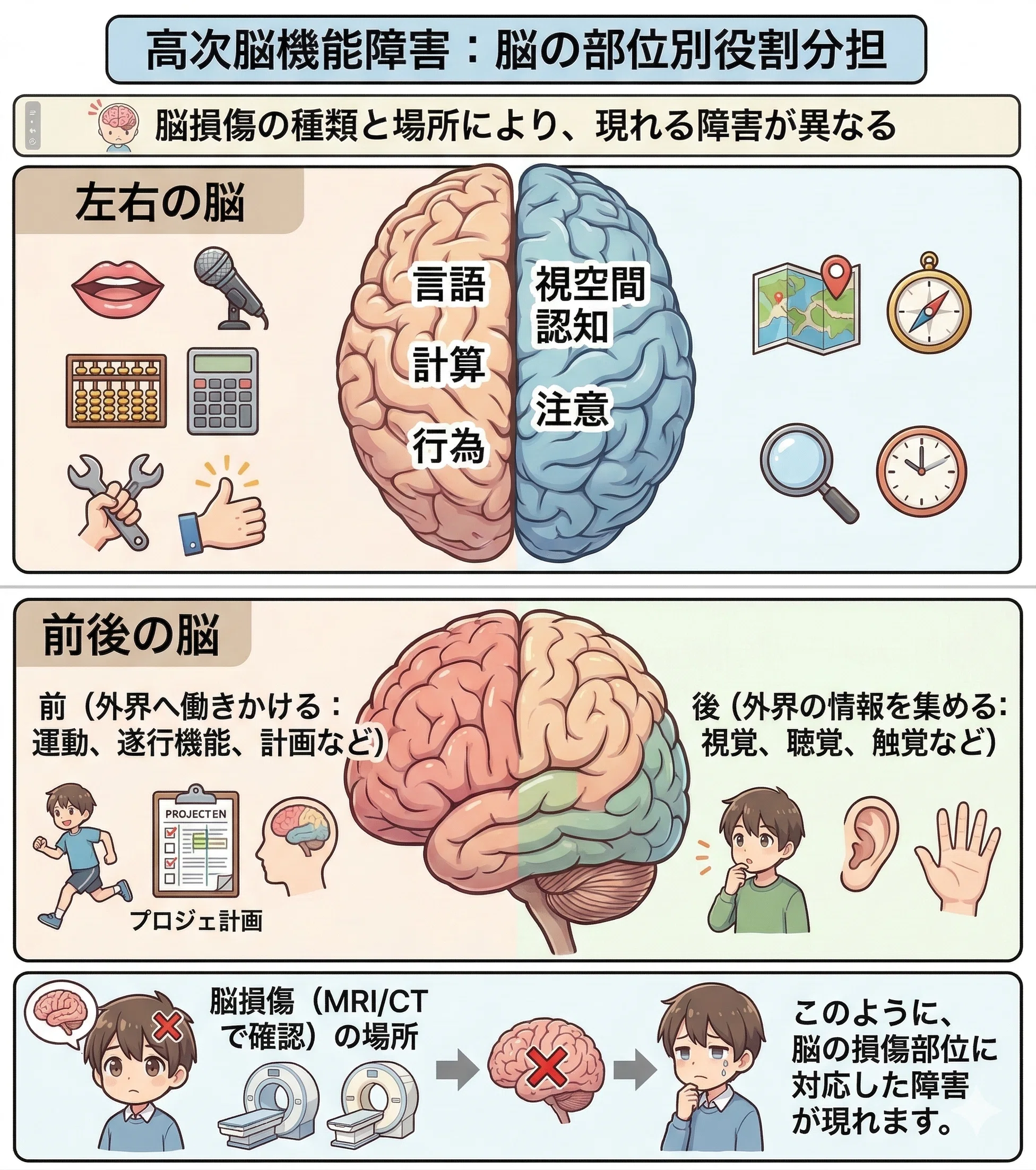 機能解剖高次脳機能障害 高次脳機能障害のリハビリテーション | KOMPAS – 慶應義塾大学病院