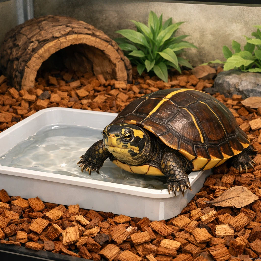 セマルハコガメ 屋内飼育（冬編）｜ケイ