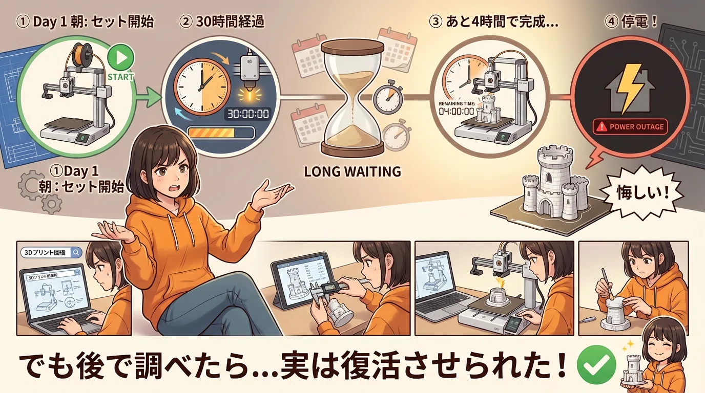 機械工学×化学知識】30時間の3D印刷を救う「Z軸からの再開術」前編｜ま