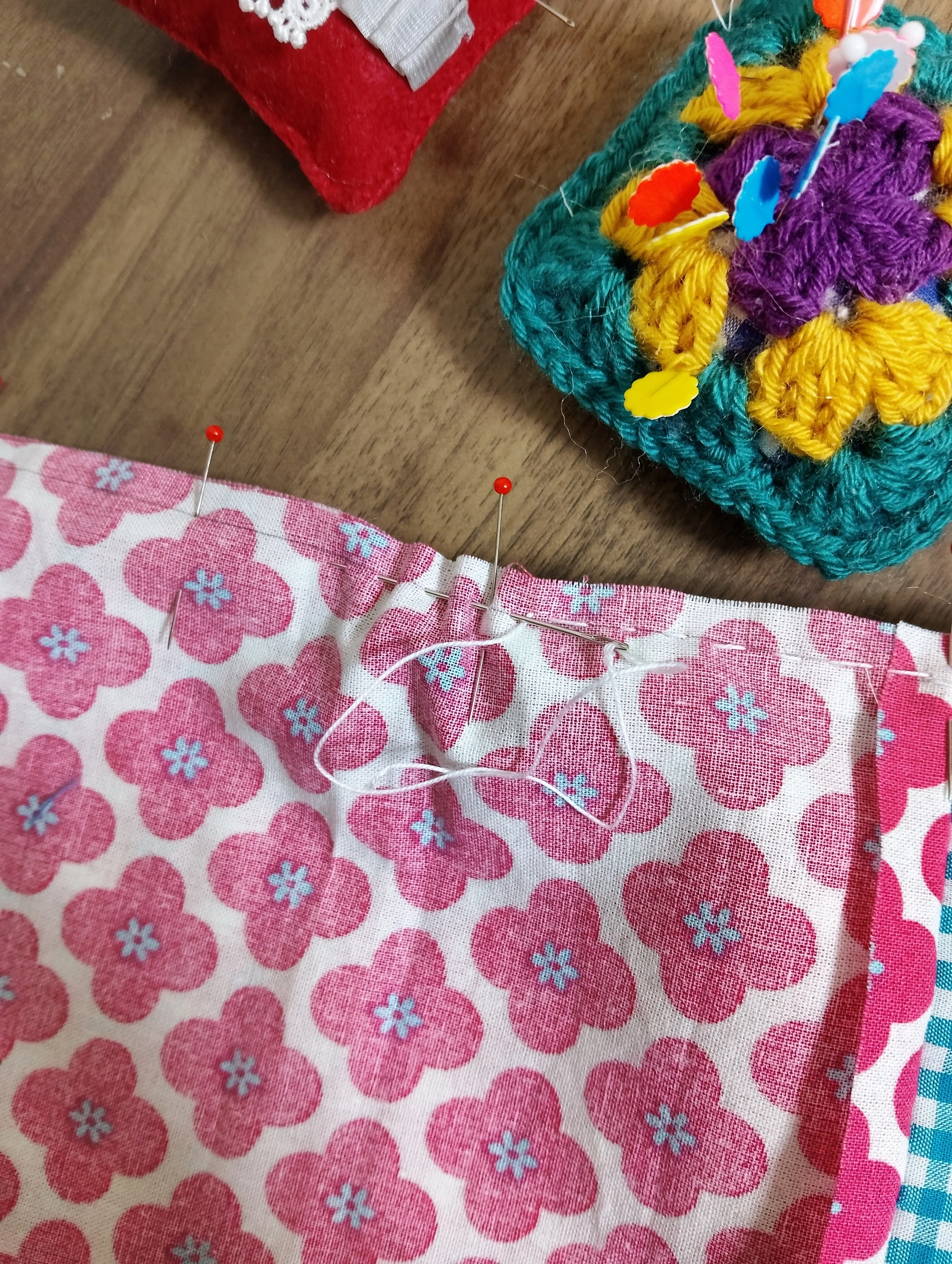 チクチク手縫いでカフェマットを作りました🧵🪡｜Iroha