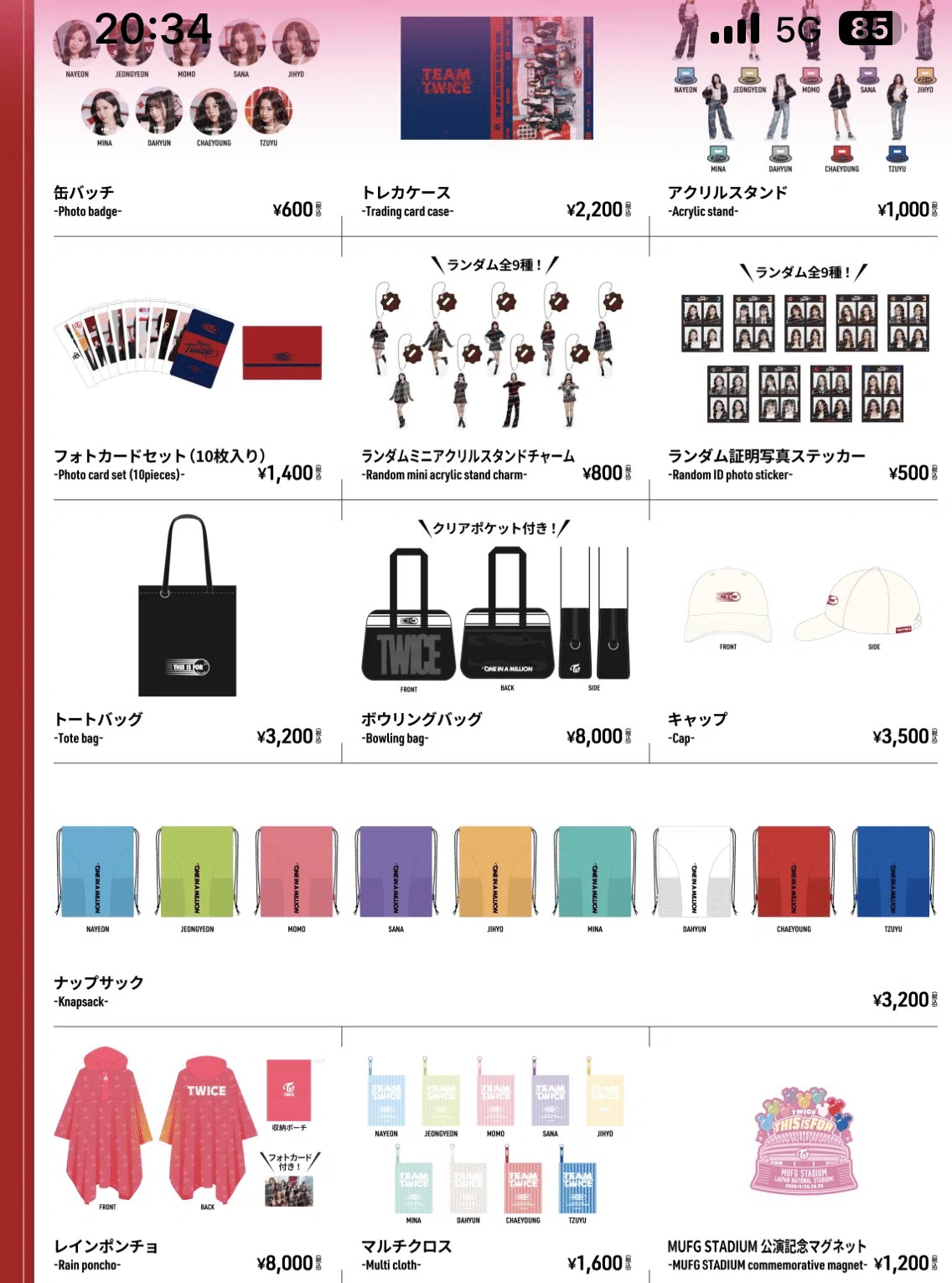 twice 公式グッズ　まとめて　2017〜お値下げです SITE OFFICIAL TWICE K-POP・アジア