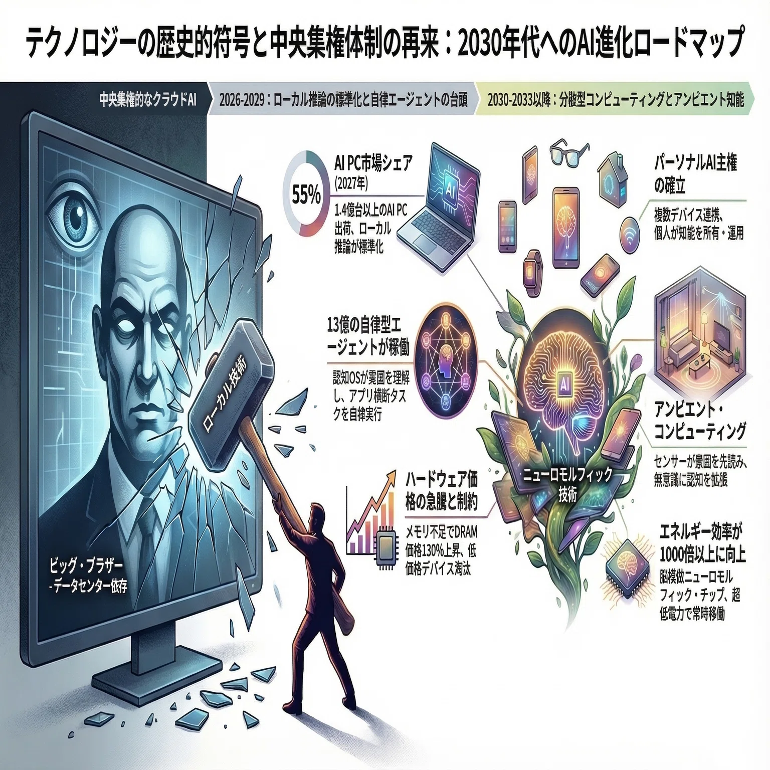 Appleの伝説的CM『1984』から読み解くAIの未来 ─ 中央集権型ビッグ