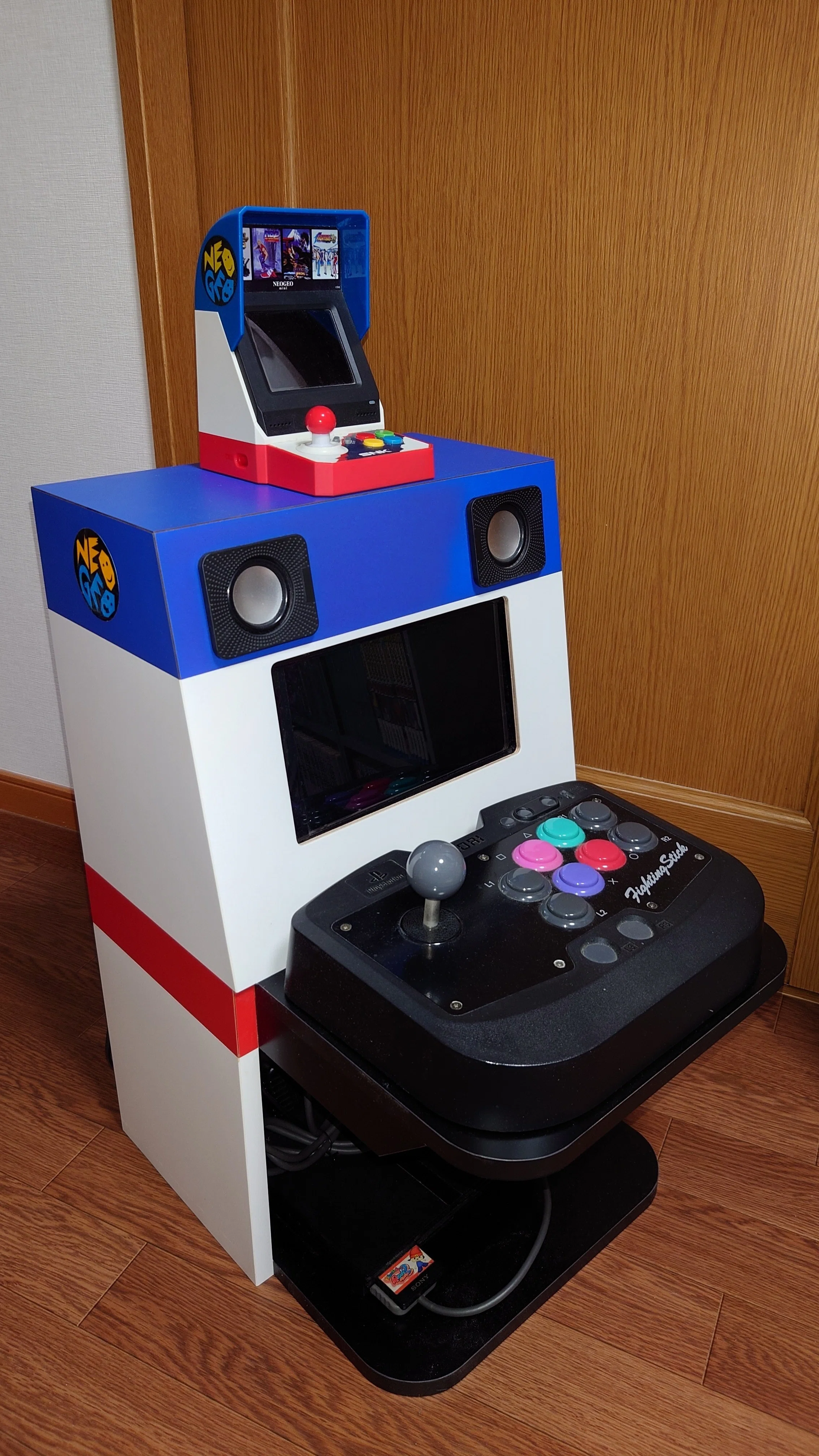 ミニアーケード風自作モニターセット 変なDIY①自作アーケード筐体｜よしぞう