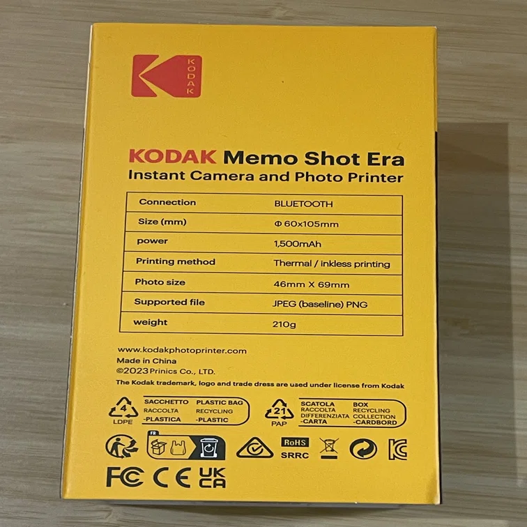 ラベルプリンター付きトイデジカメ「KODAK Memo Shot ERA」を買って 