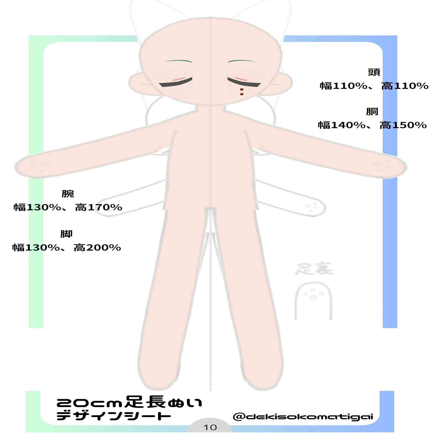 頭身の高いぬいぐるみを作ろう【 #そこまち式ぬい 】｜L99
