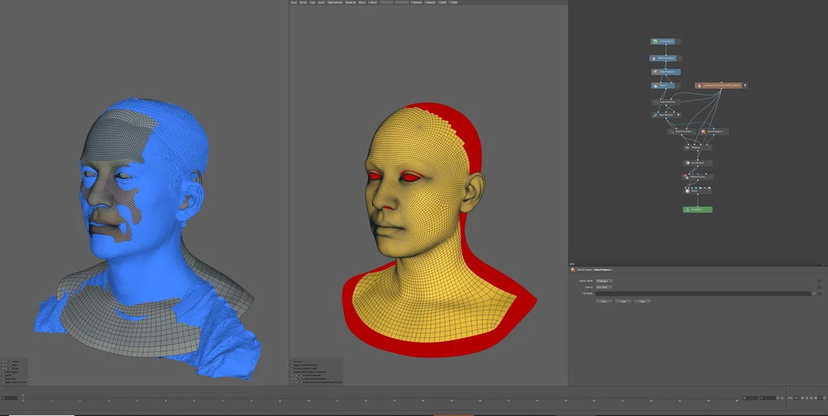 Scan Base Mesh 3d Retopology & Wrap: Converting 3D Scan Data into Blendshape-Ready Meshes ...