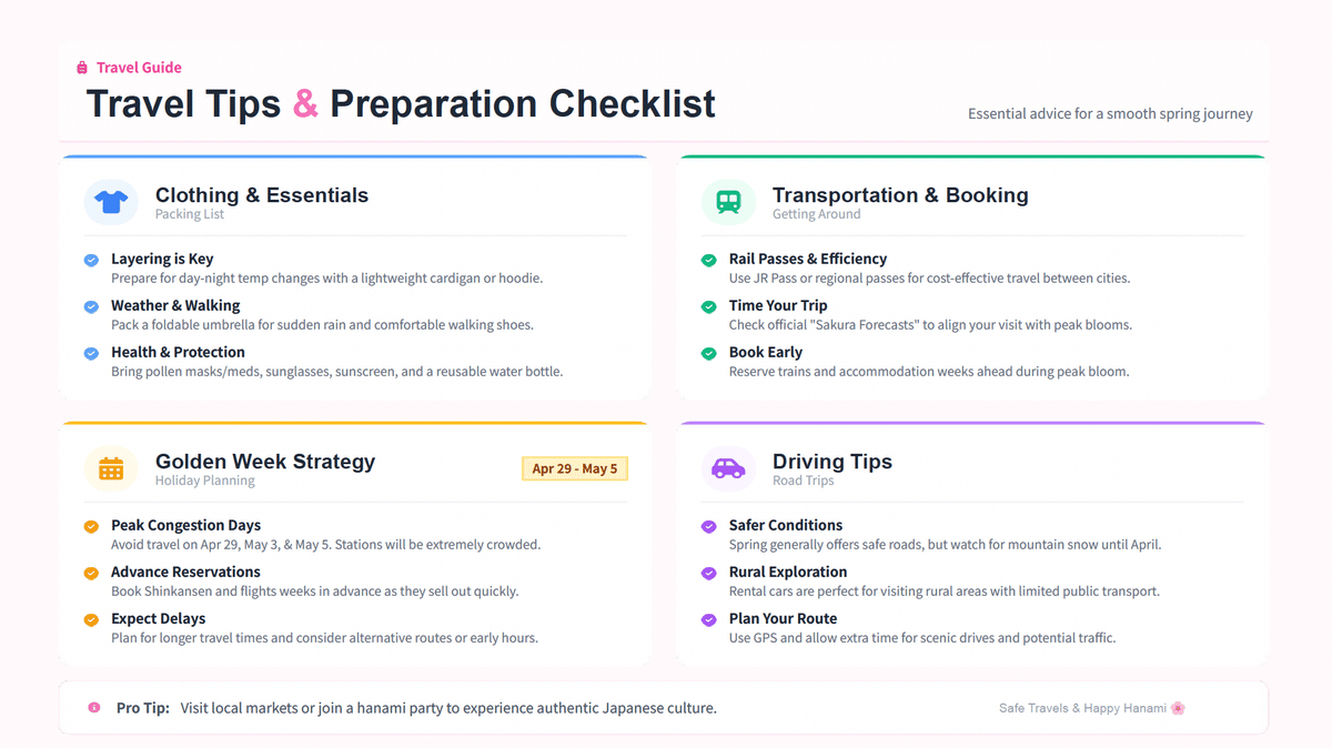 Japan Spring Travel Guide 2026: Best Time, Sakura Spots, Festivals