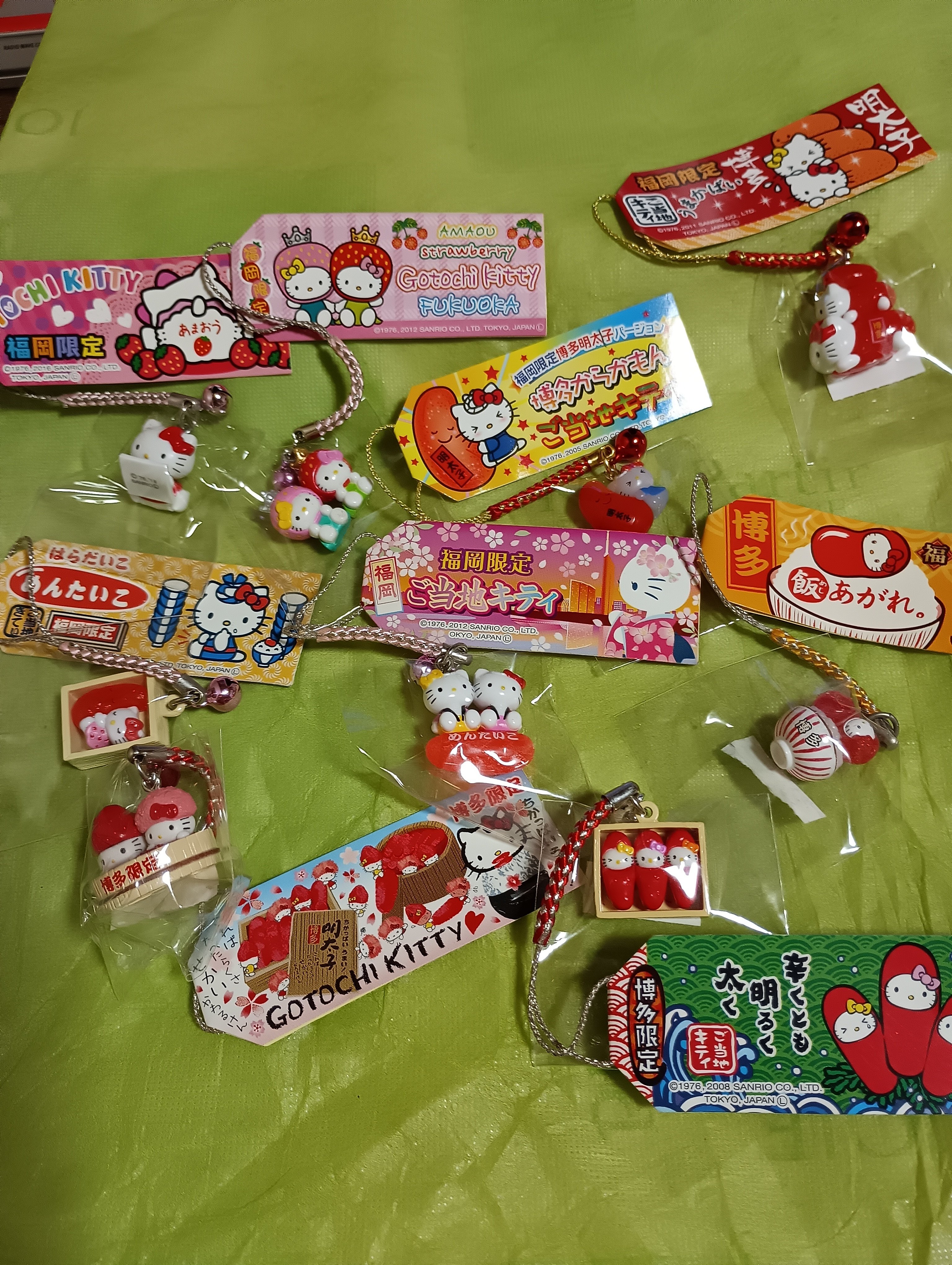 めんたいこキティ×7 あまおうキティ×2 紹介｜しょーん