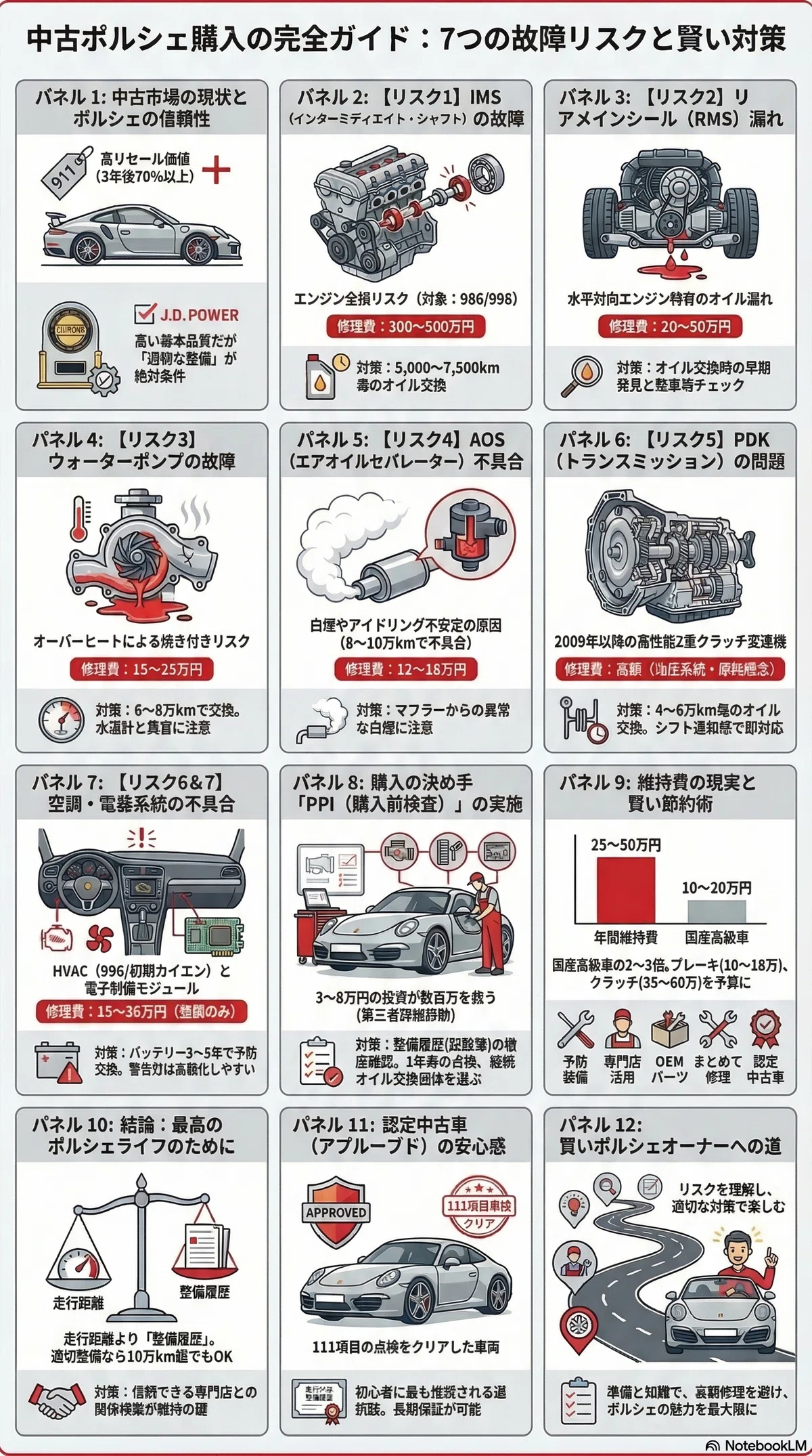 中古ポルシェ購入前に絶対知るべき7つの故障リスクと完全対策ガイド