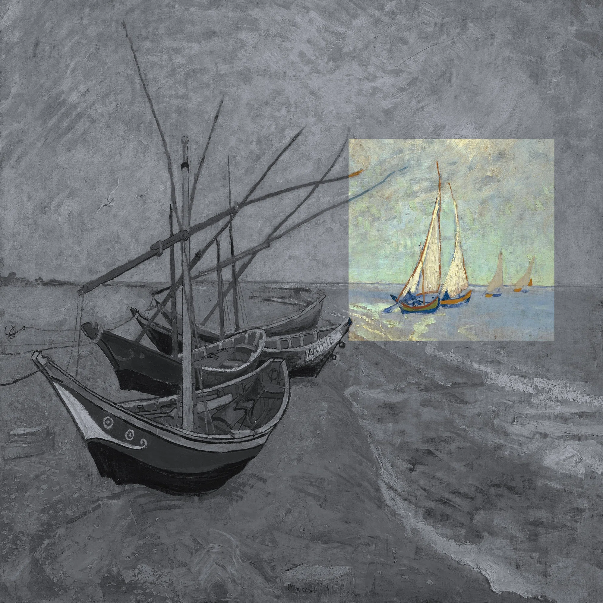 ゴッホ展：家族がつないだ画家の夢」出品作⑤ ゴッホ《浜辺の漁船 