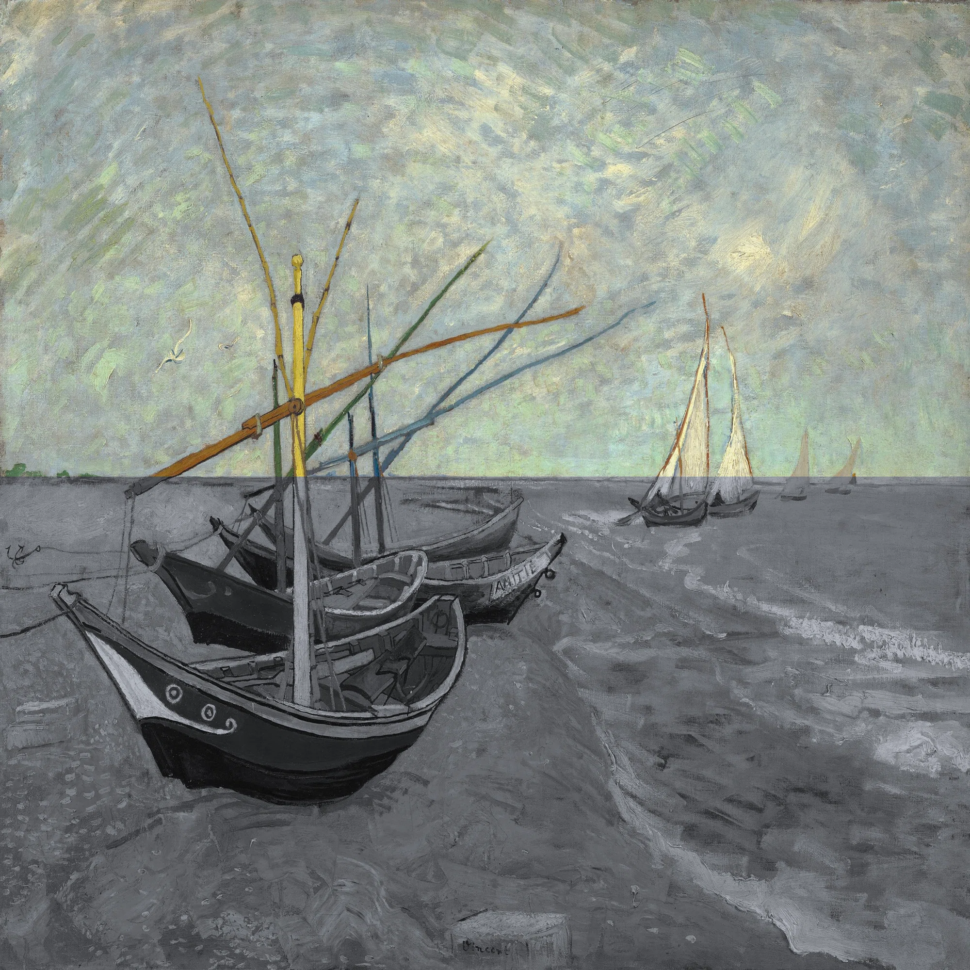 ゴッホ展：家族がつないだ画家の夢」出品作⑤ ゴッホ《浜辺の漁船
