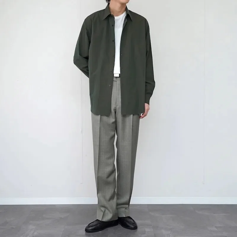 春のニュアンス【AURALEE】WASHED FINX WEATHER CHAMBRAY SHIRT