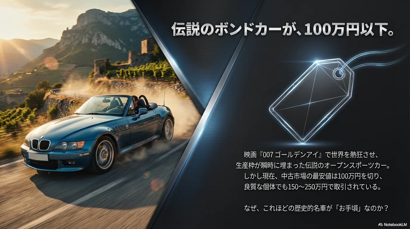 徹底解説】BMW Z3ロードスターが安い理由7選！007映画スターカーの意外