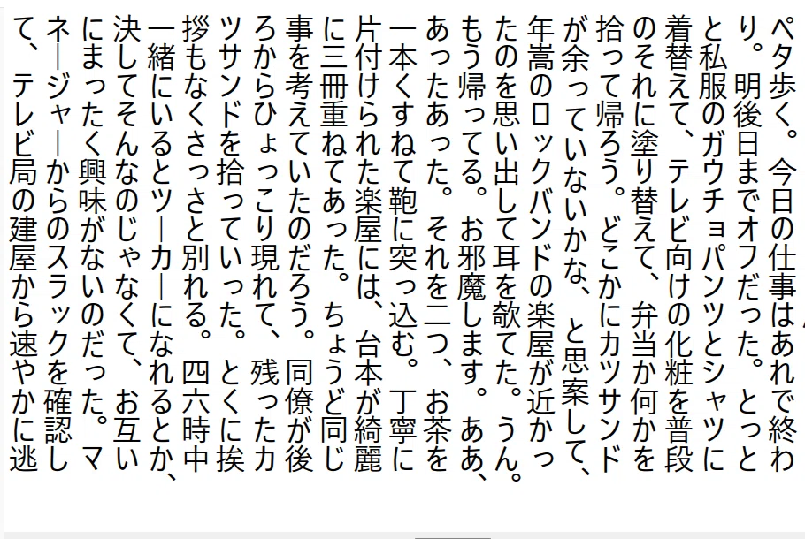 小説:侏儒女|曽我部太郎