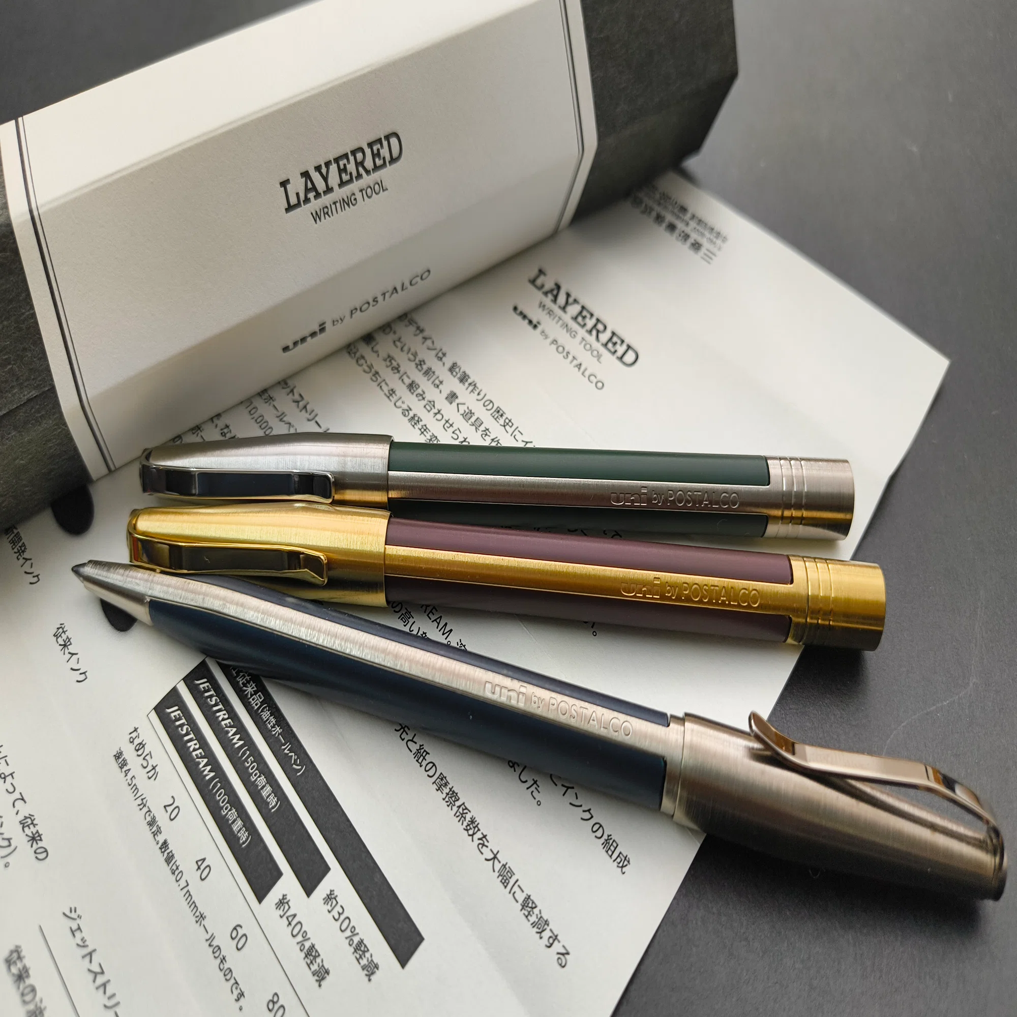 最終値下げ【限定】uni by POSTALCO LAYERED_バーガンディ POSTALCOが三菱鉛筆と一緒に作った「LAYERED」が登場 鉛筆のような存在