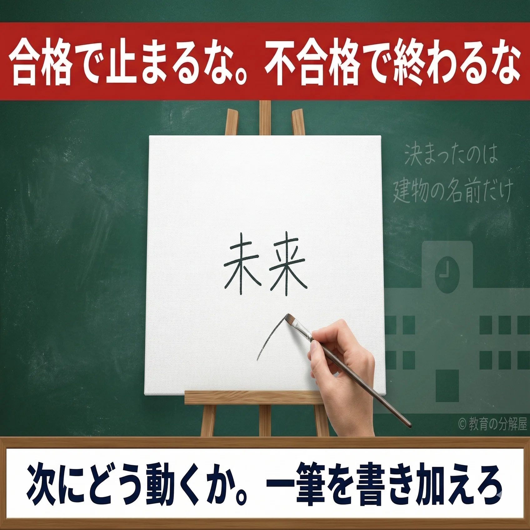 これだけはやめておけ】受験の「合否」に一喜一憂するな。合格・不合格