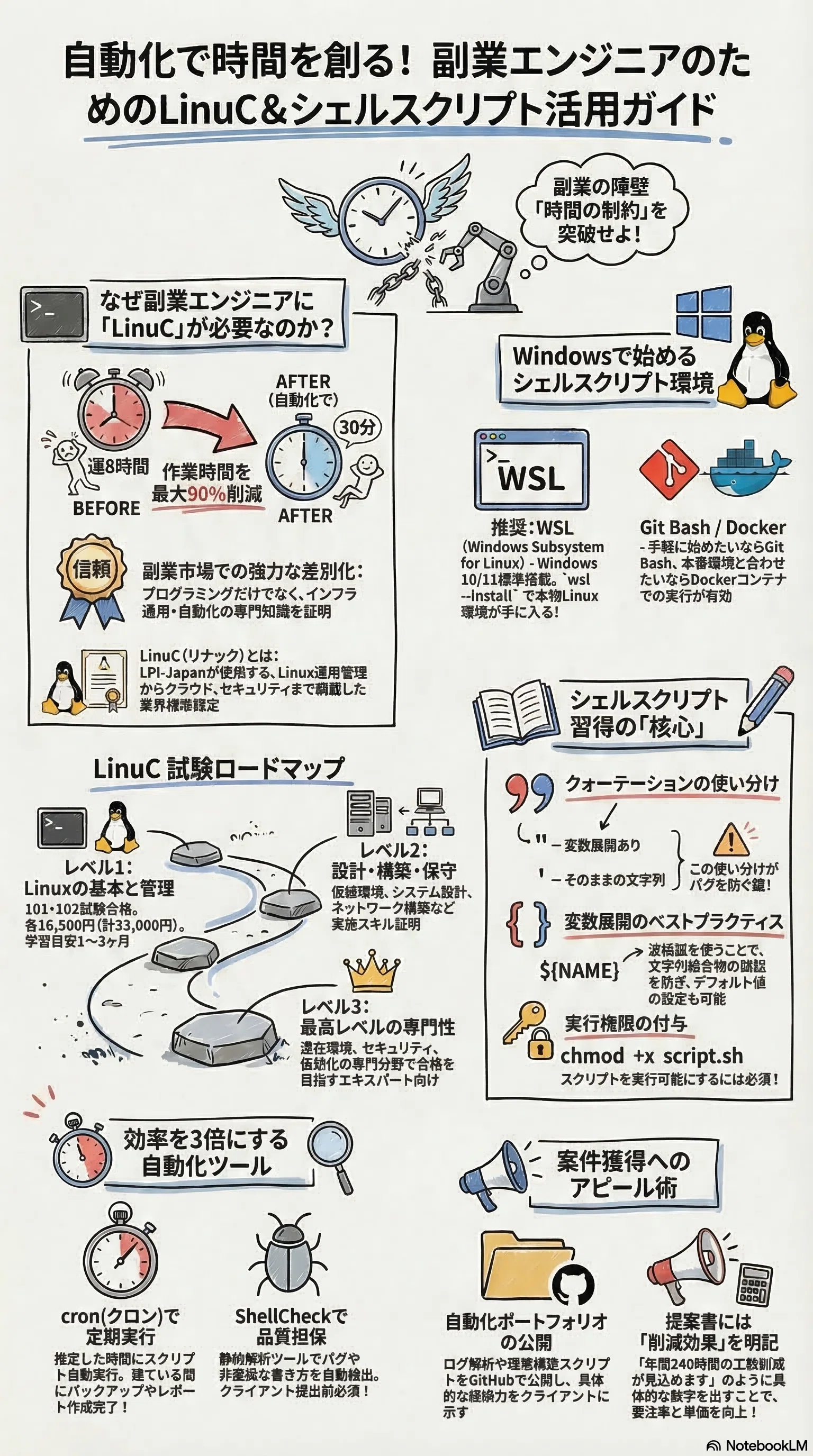 副業エンジニア向け！シェルスクリプトの基本から自動化まで学べる