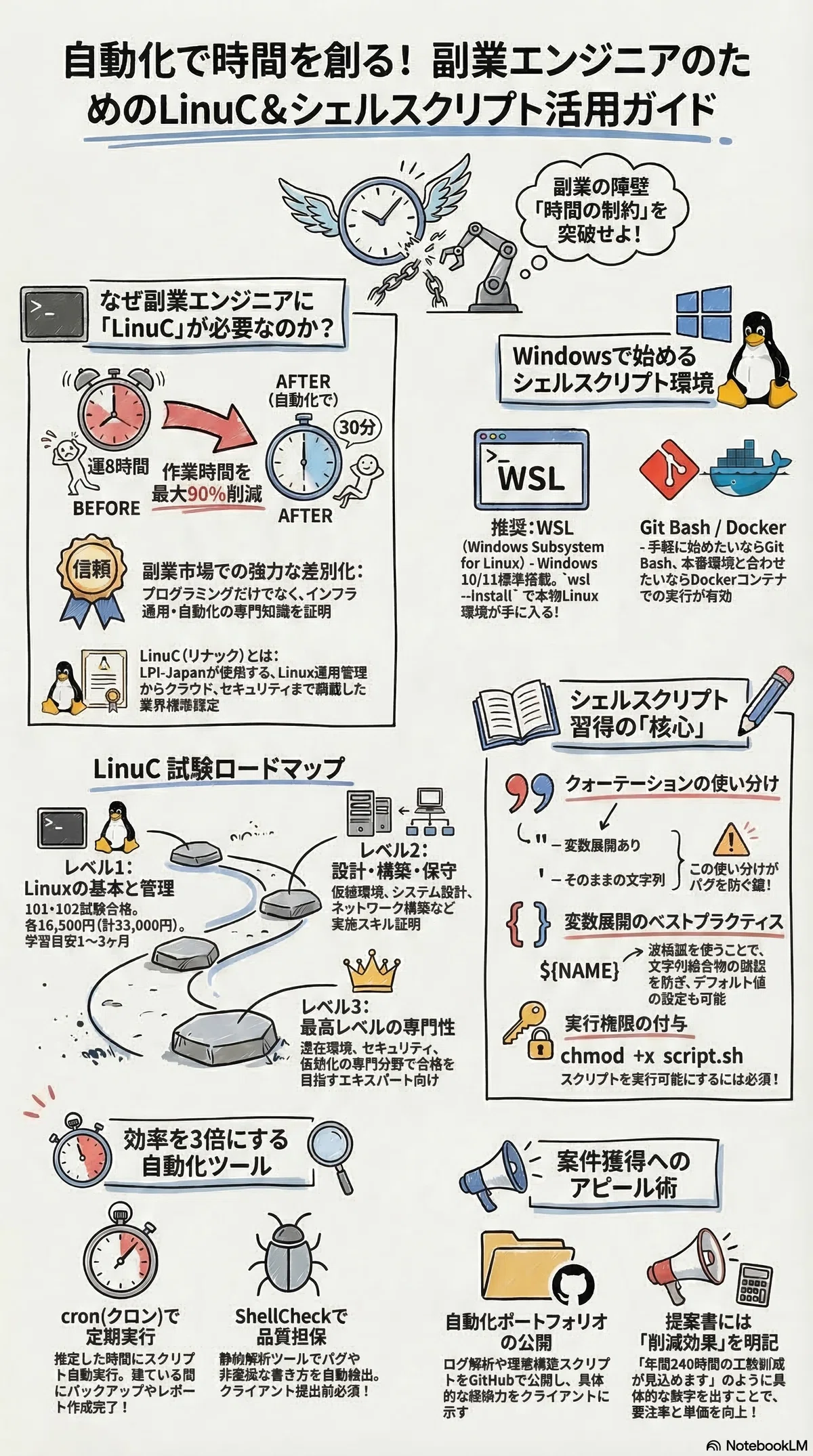 副業エンジニア向け！シェルスクリプトの基本から自動化まで学べる 