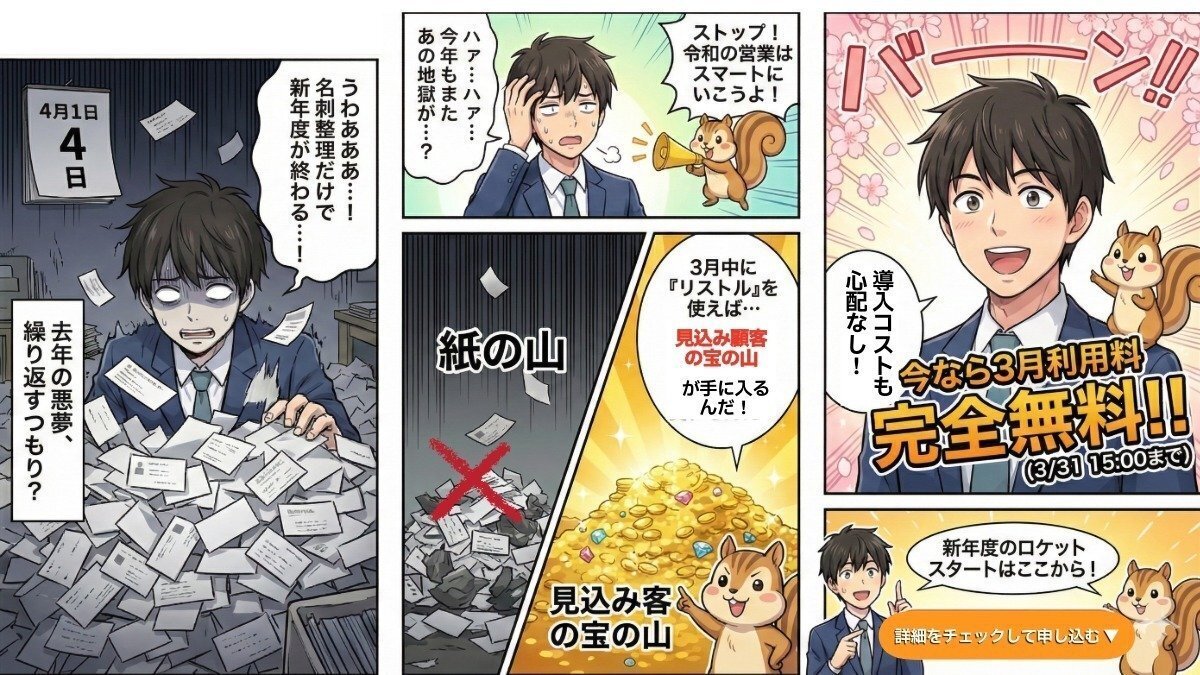 営業リスト収集ツールリストル年度末キャンペーン