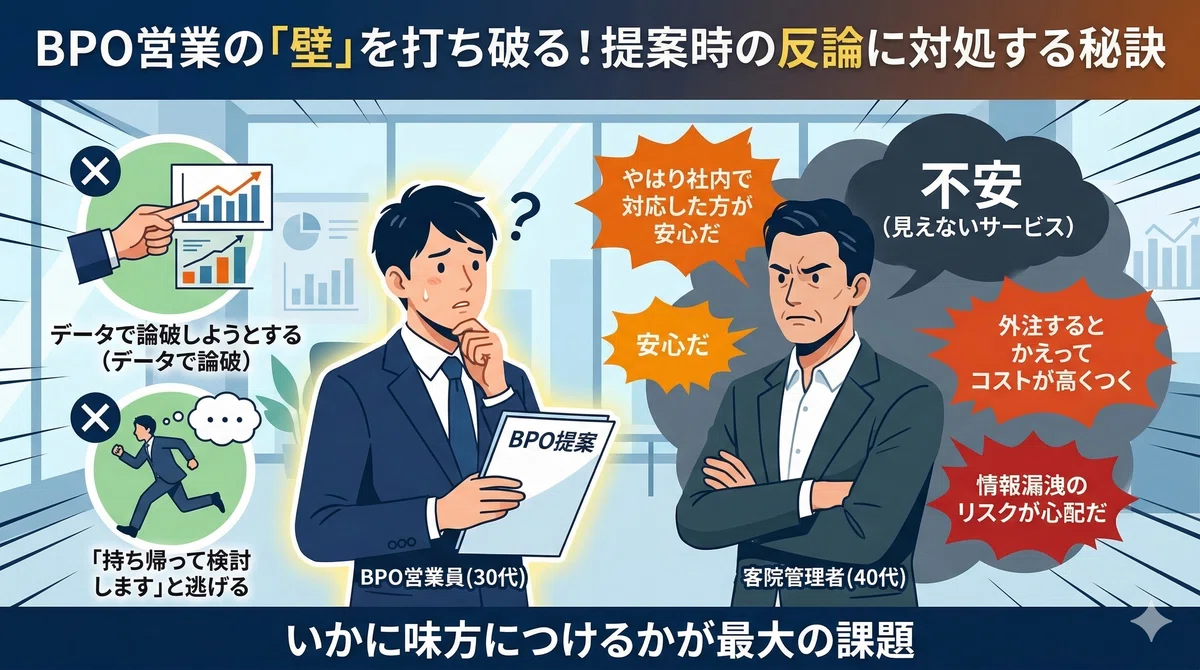 【第3回】BPO特有の「反論・抵抗」を鮮やかに切り返す無敵のフレームワーク(100円)|Keita