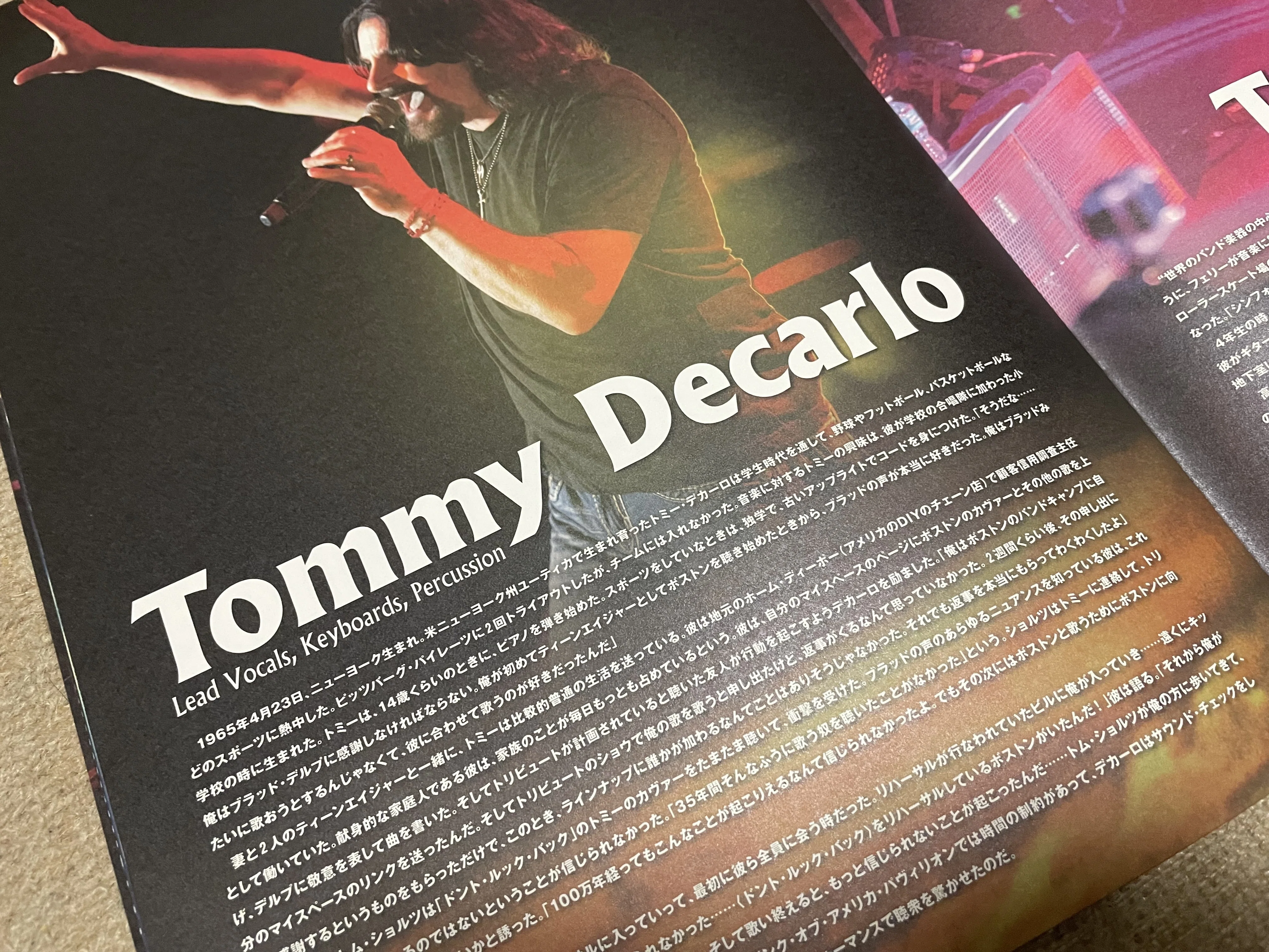 追悼トミー・デカーロ】（Live Report）Boston 