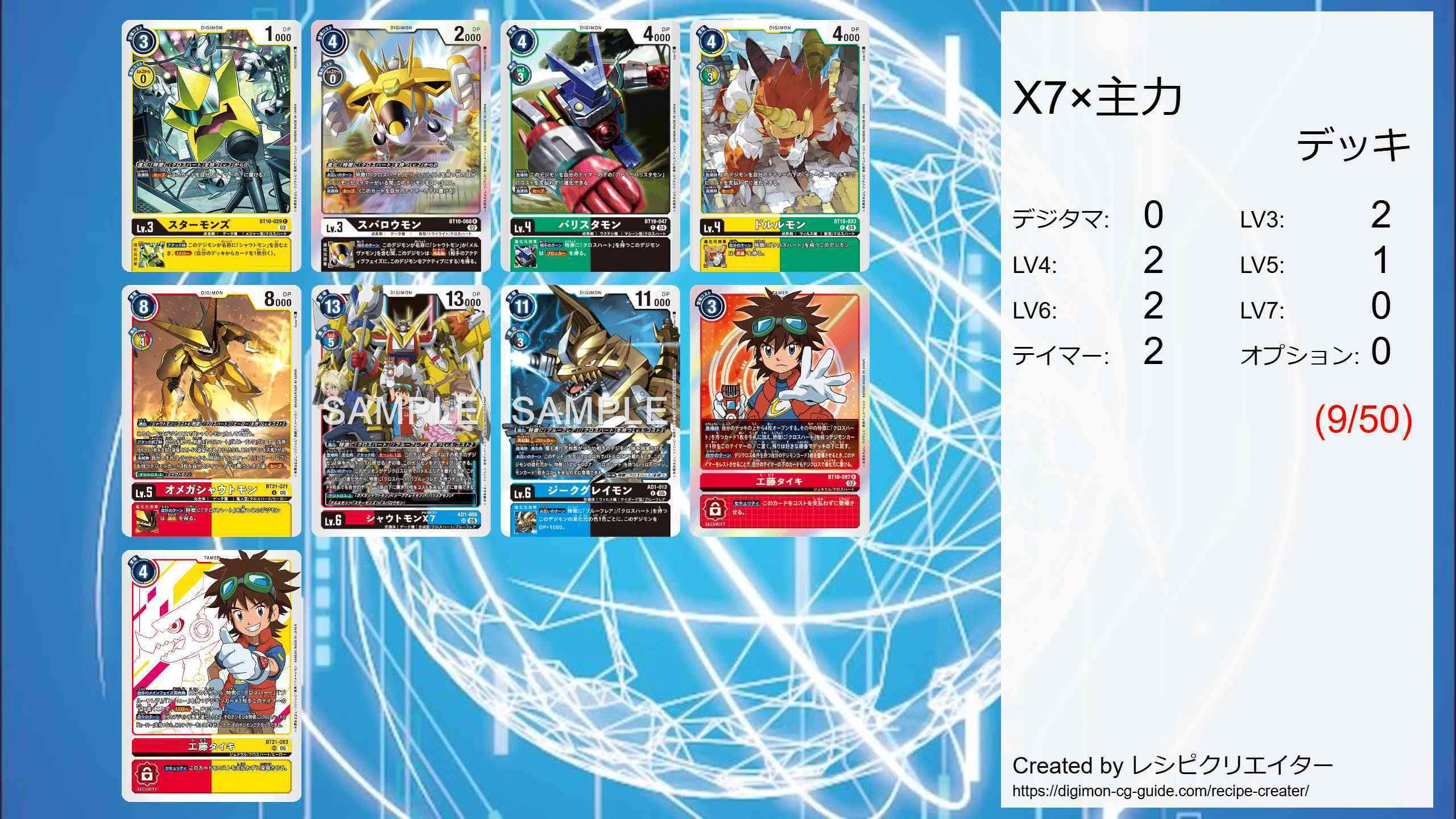 C クロスハートデッキ　デッキパーツ　デッキ　デジカ　デジモンカード　デジモン クロスハートデッキ デッキパーツ デッキ デジカ デジモンカード 54枚