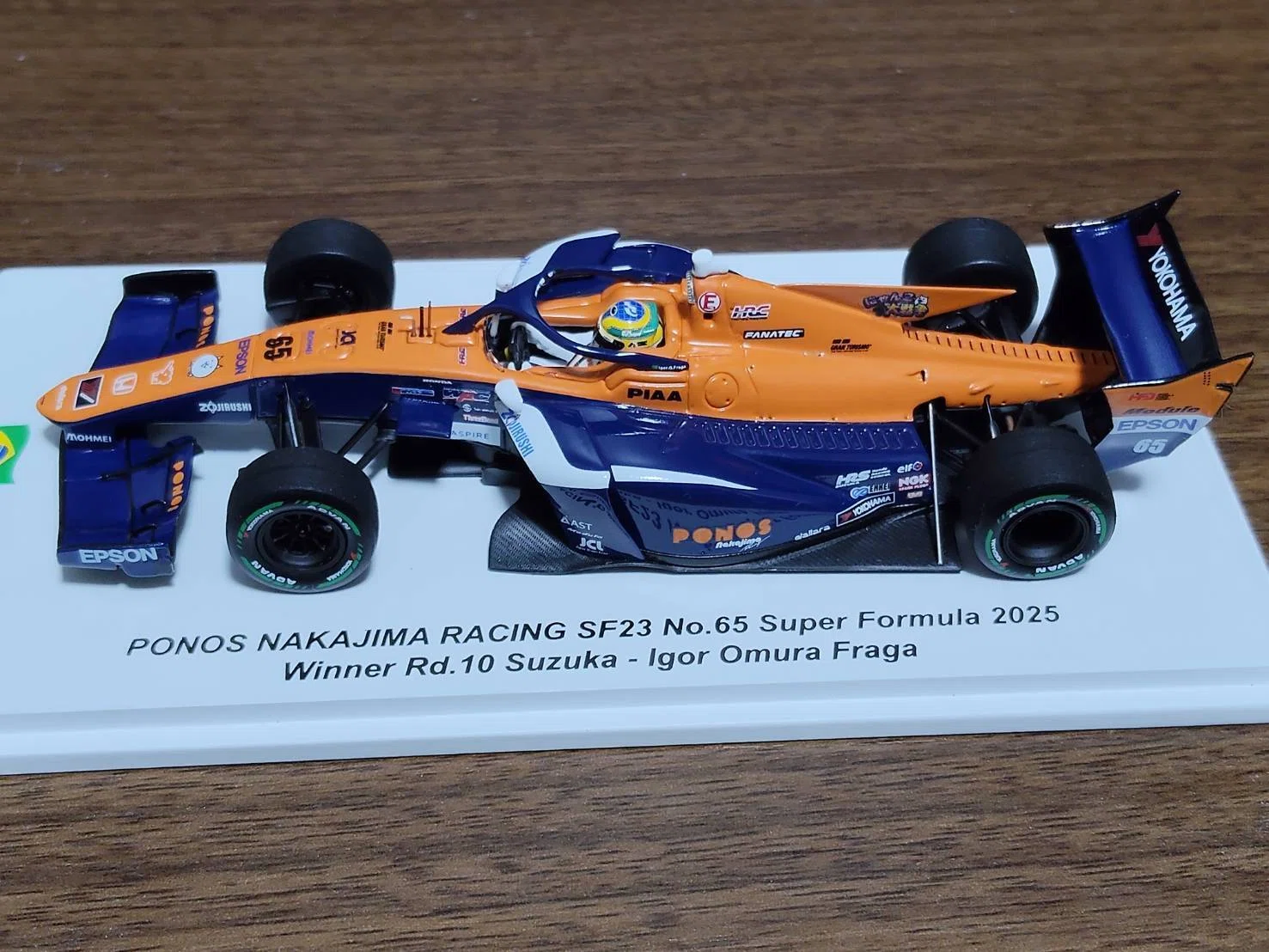 Spark 1/43 PONOS NAKAJIMA RACING SF23 No.65 Super Formula 2025