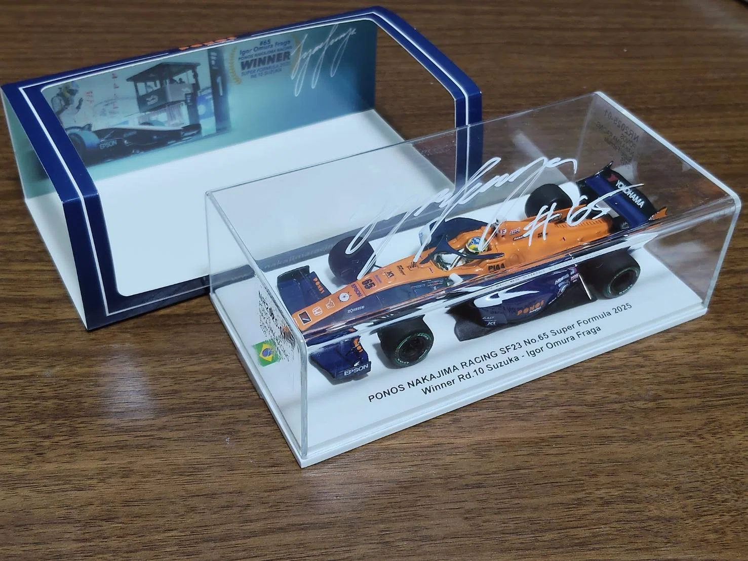 Spark 1/43 PONOS NAKAJIMA RACING SF23 No.65 Super Formula 2025