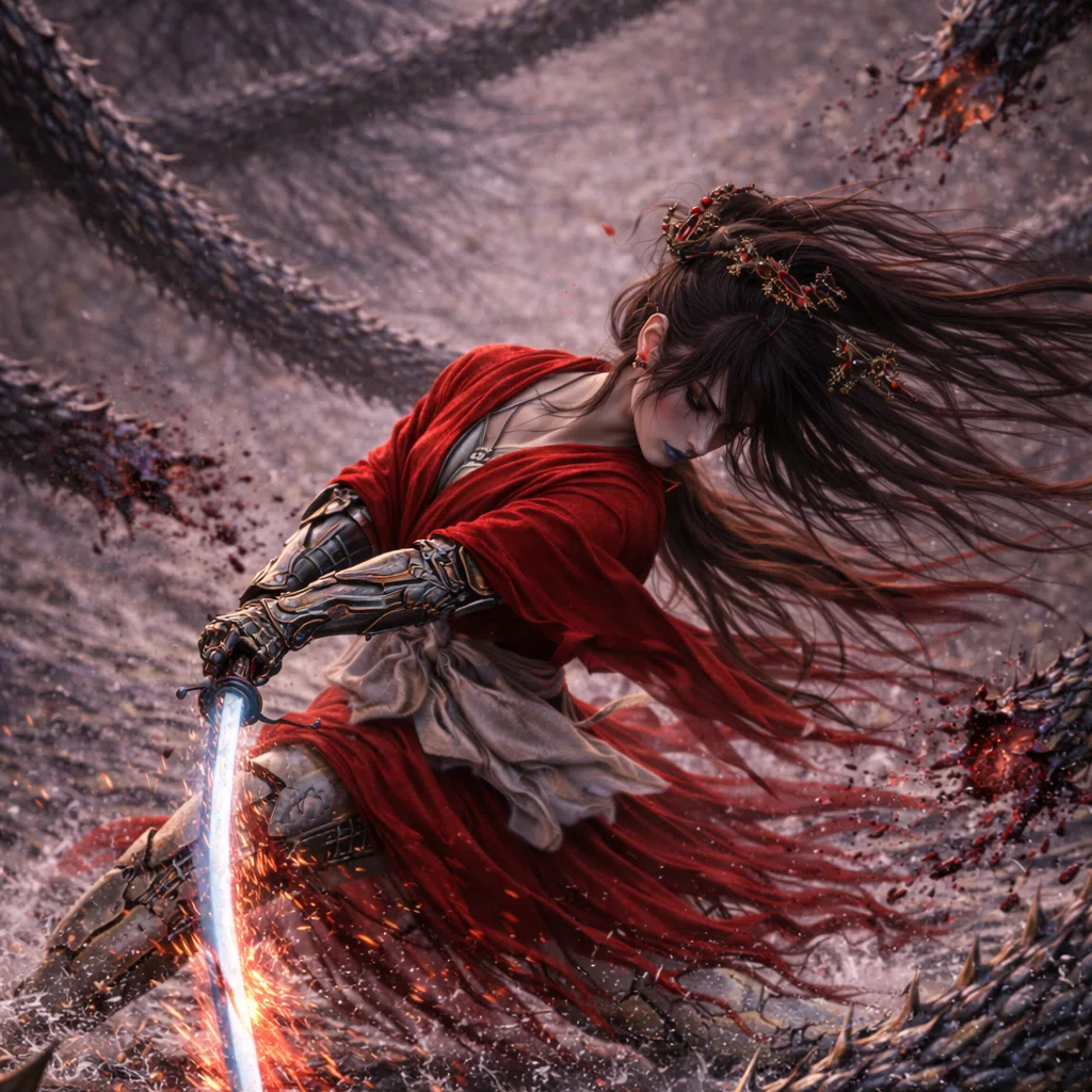 赤いフレームの人物画 FANGU アサシン #機械太夫 #SF #深淵図書館｜ピナクル