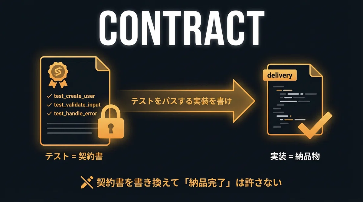 テストは契約