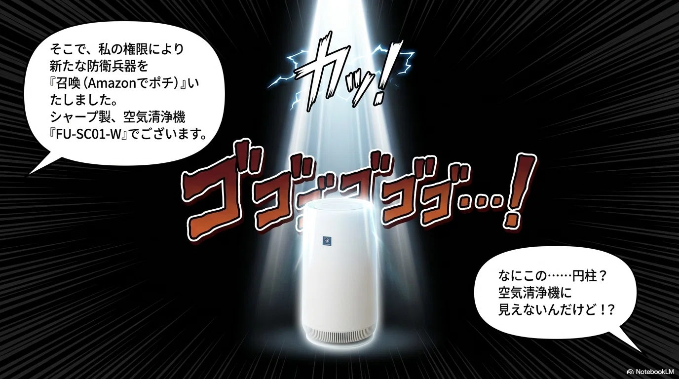 鼻腔を襲うデバフを浄化せよ。シャープの円柱型プラズマクラスターが 