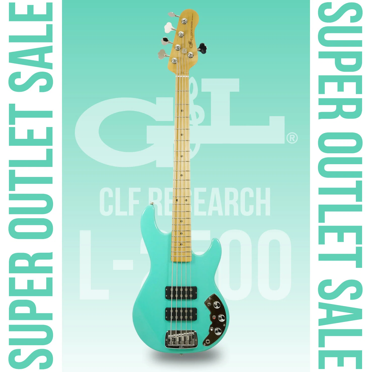 USAメイドの上位機種！G&Lの大定番5弦ベース「CLF Research L-2500」が