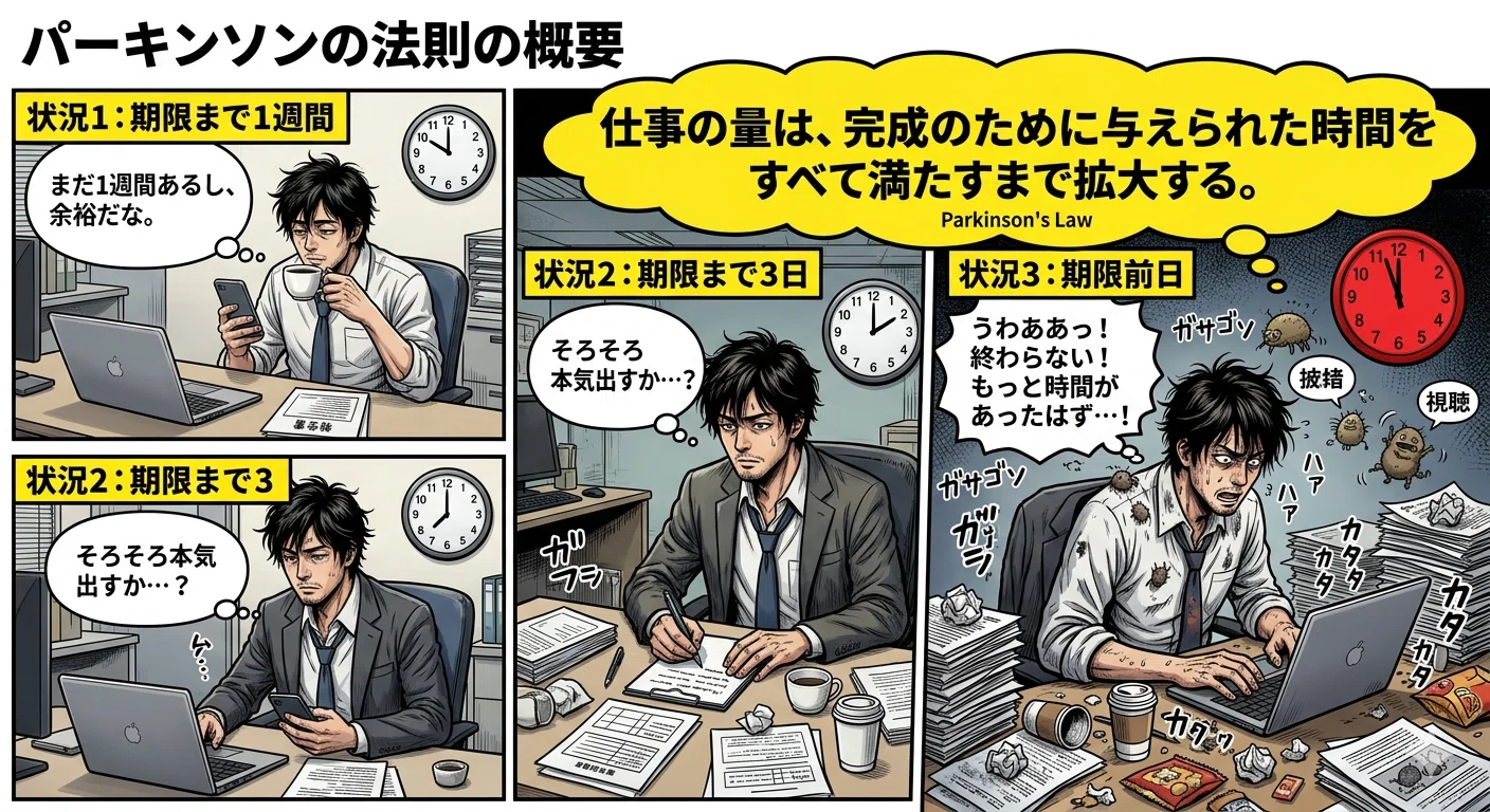 パーキンソンの法則」ってナニ？｜キリホ