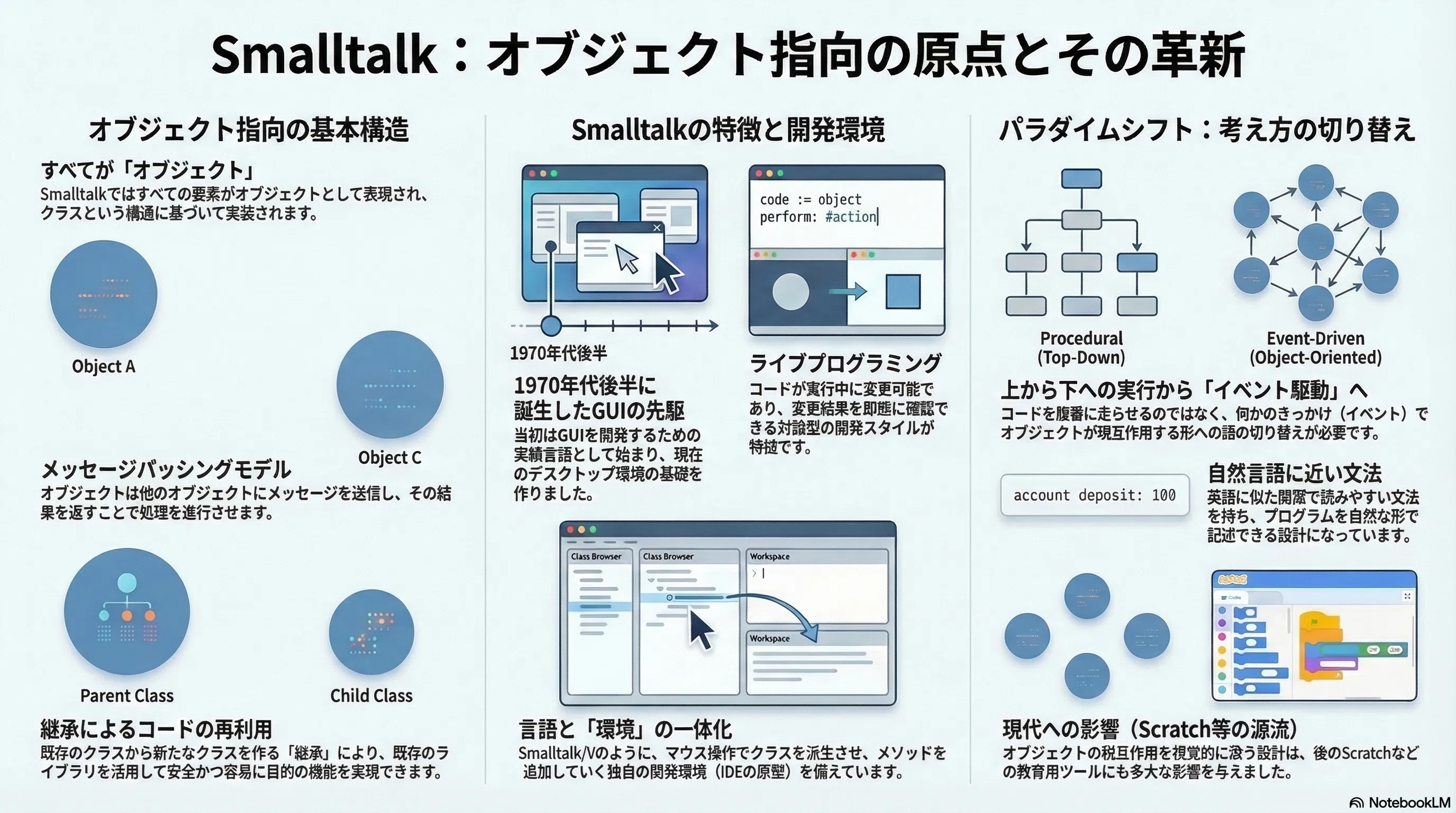 Smalltalk - オブジェクト指向を理解する｜kzn
