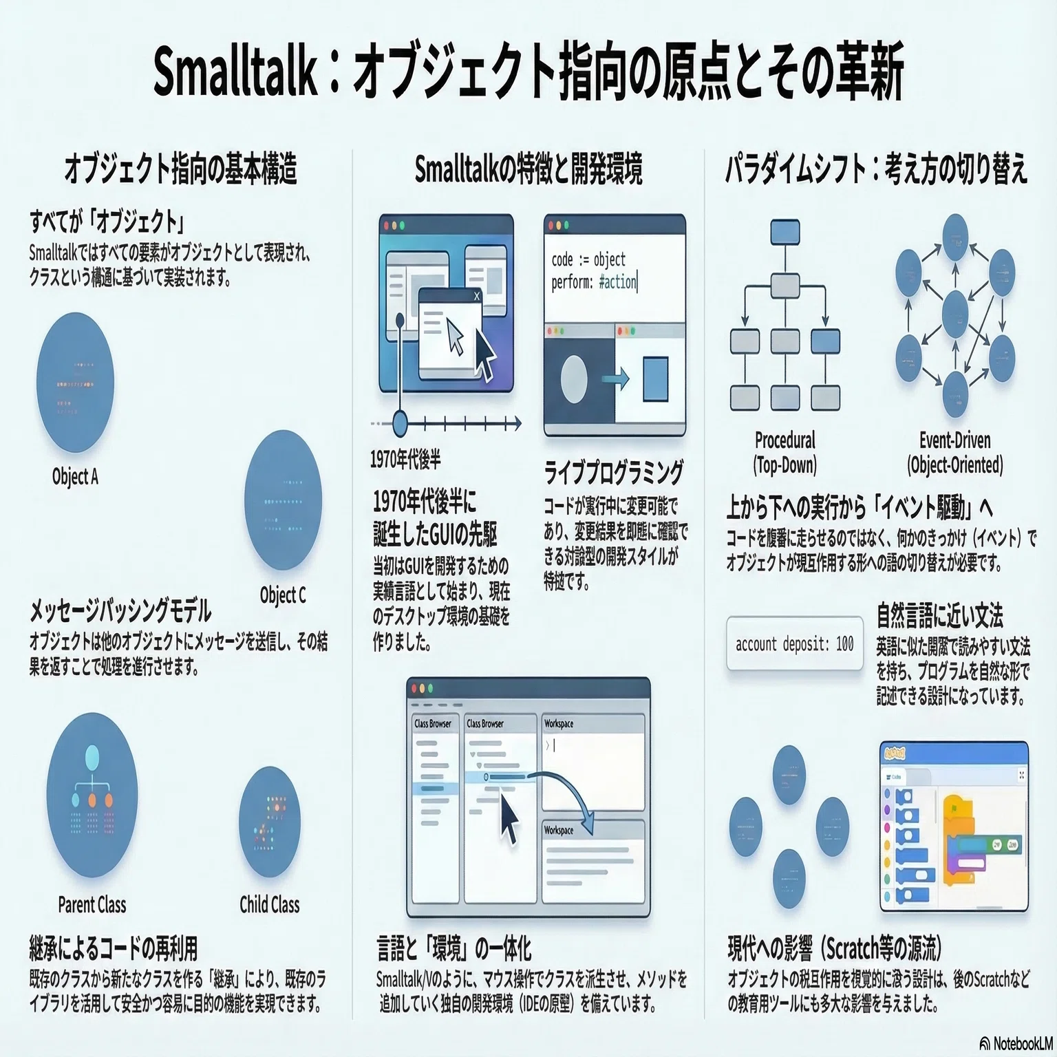 Smalltalk - オブジェクト指向を理解する｜kzn
