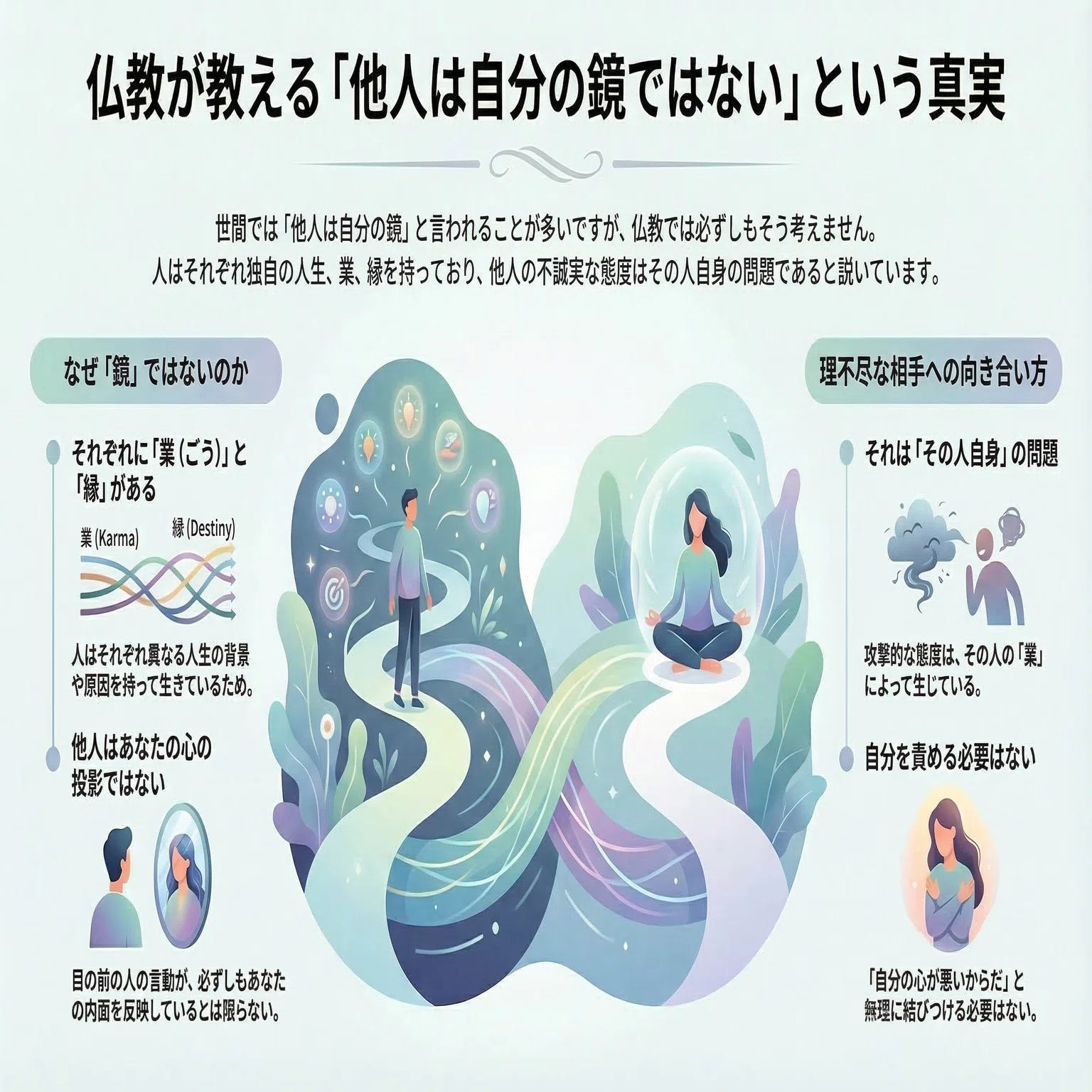 人 は 鏡