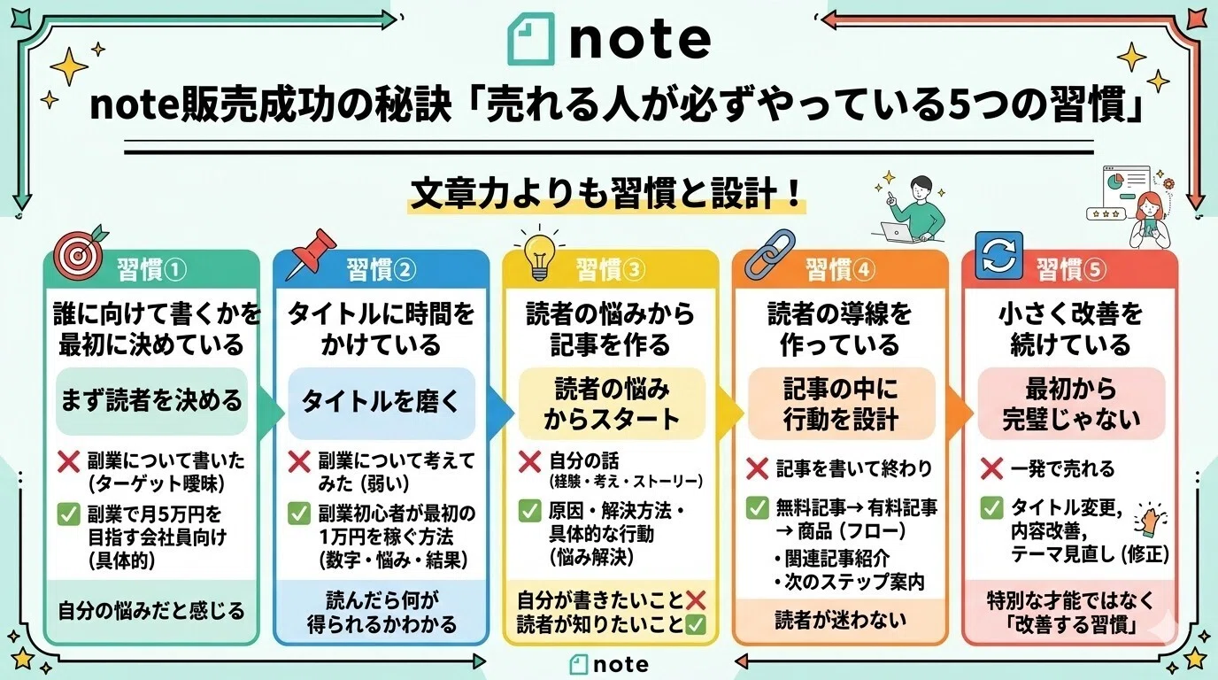 The Secret to Successful note Sales: 5 Habits That Top Sellers Always ...