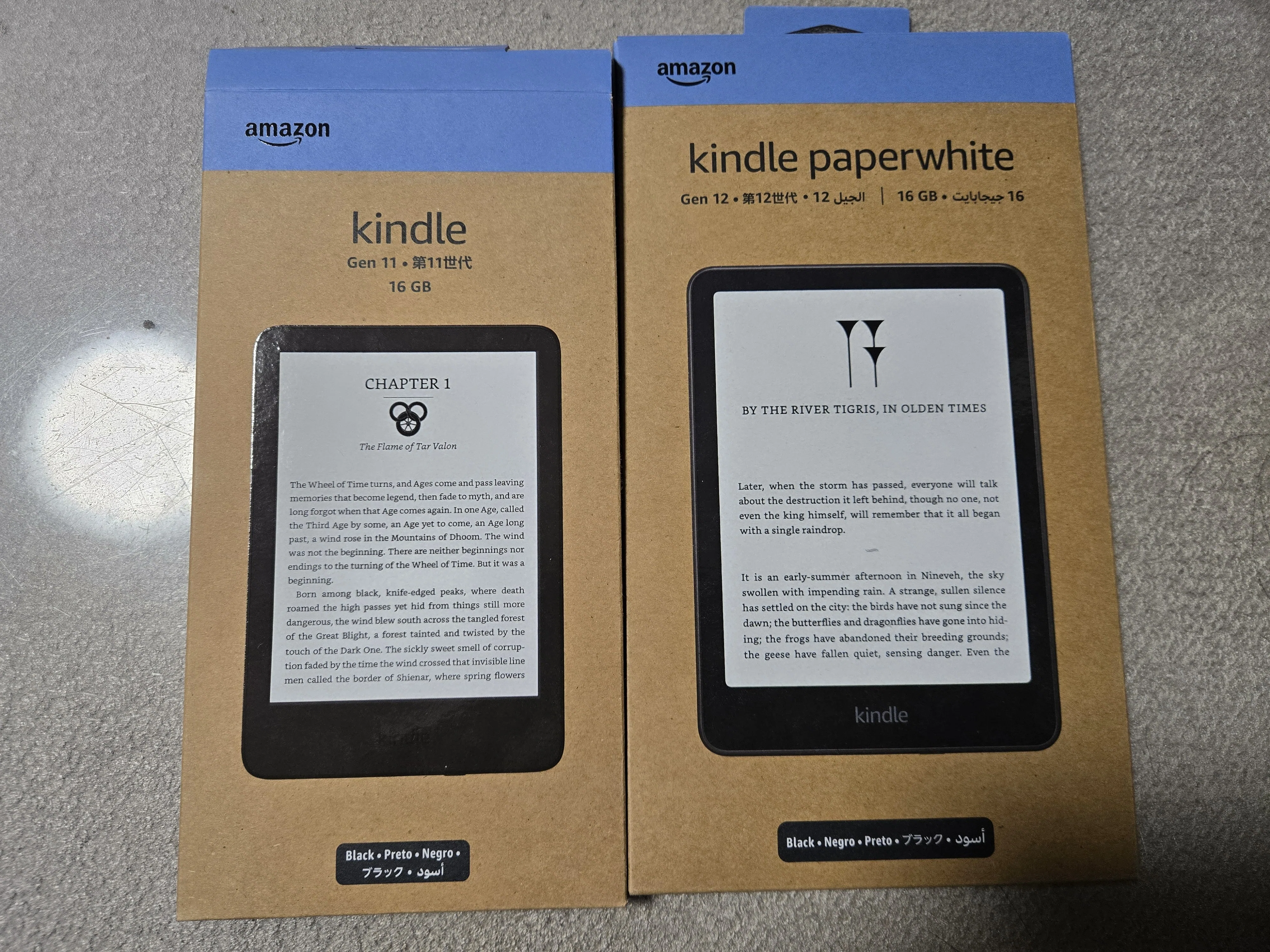 kindleとPaperwhite、6インチと7インチ｜ようちゃん(たなよう)