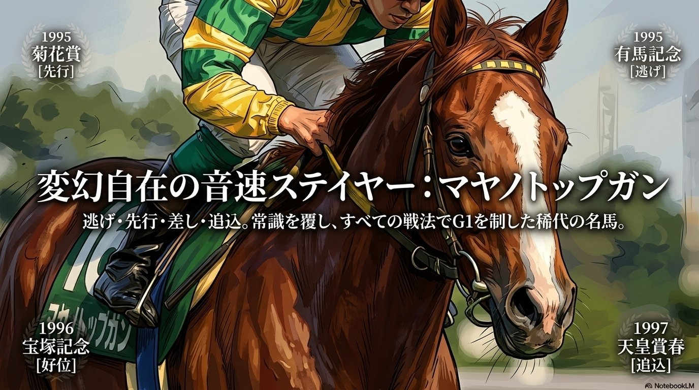 マヤノトップガン ― 変幻自在の音速ステイヤー｜ハサミおじさん