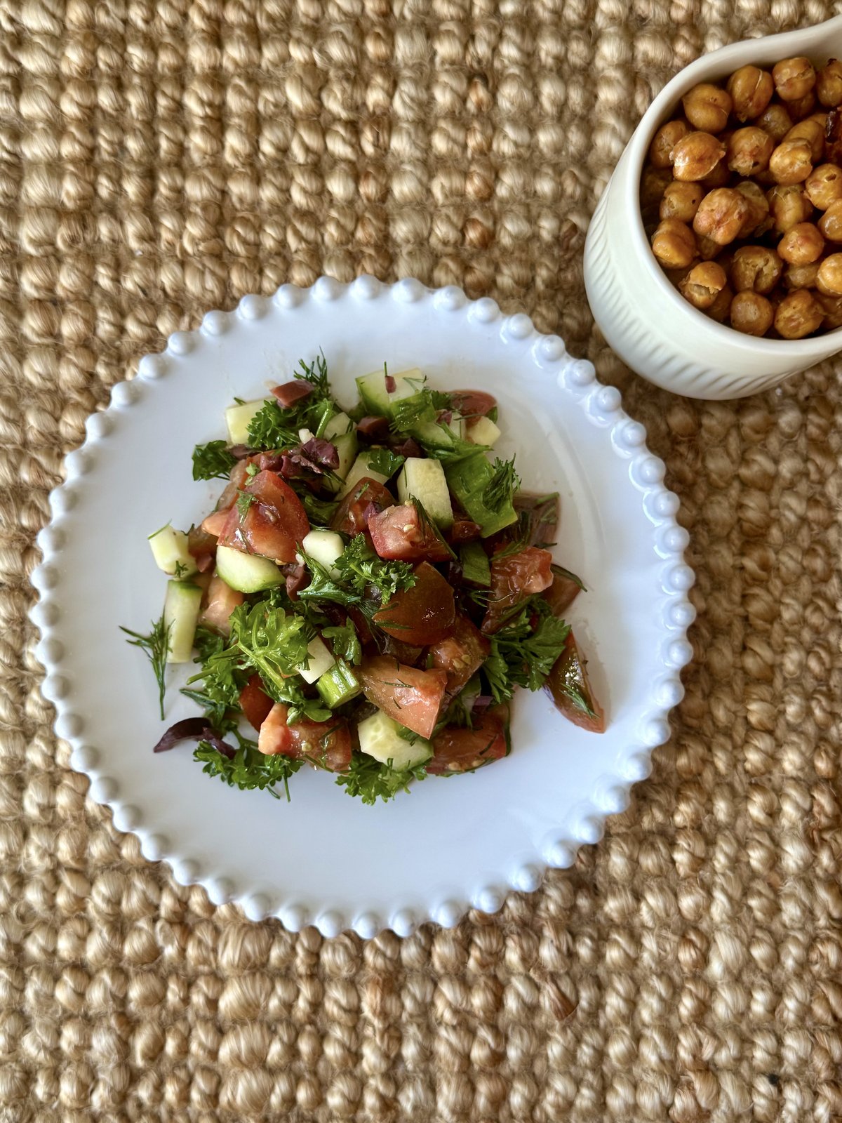 トマトときゅうりのサラダ(オイルフリーオプション)