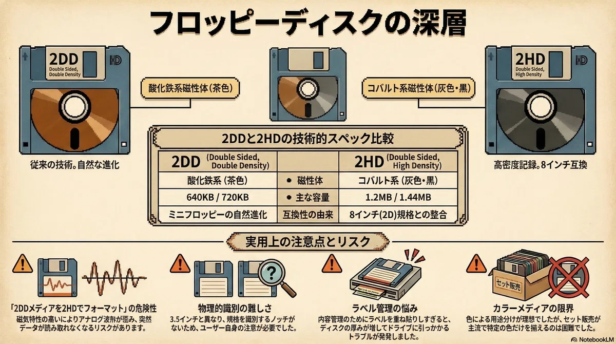 フロッピーの隠れた分類 - 2DDと2HD｜kzn
