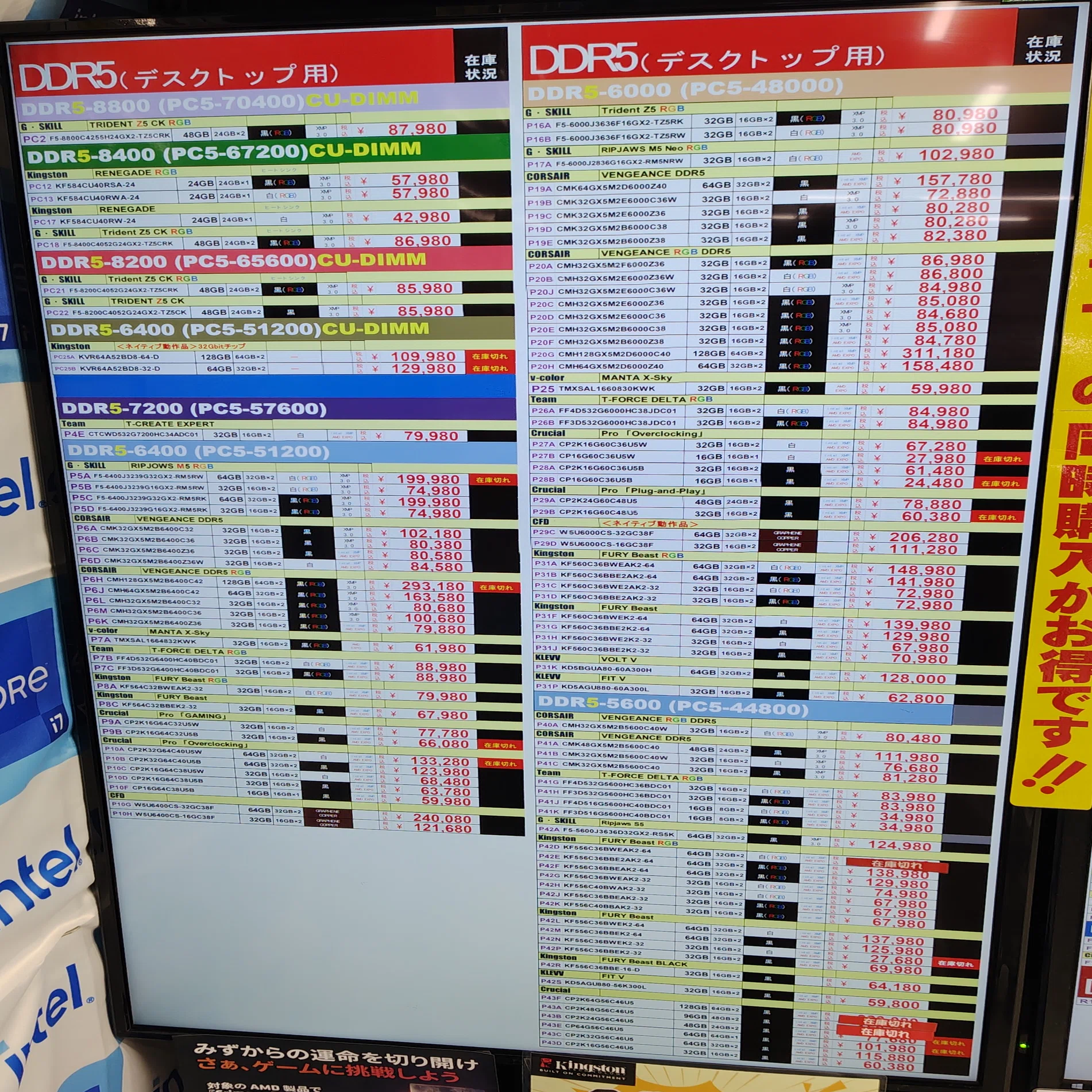 再販特価】比較的安い特価品だけ完売した以外は今週も無風だった秋葉原