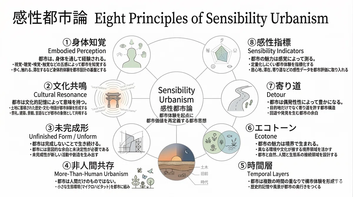 8 Principles of Sensibility Urbanism | 感性都市論の8原則｜小島和人