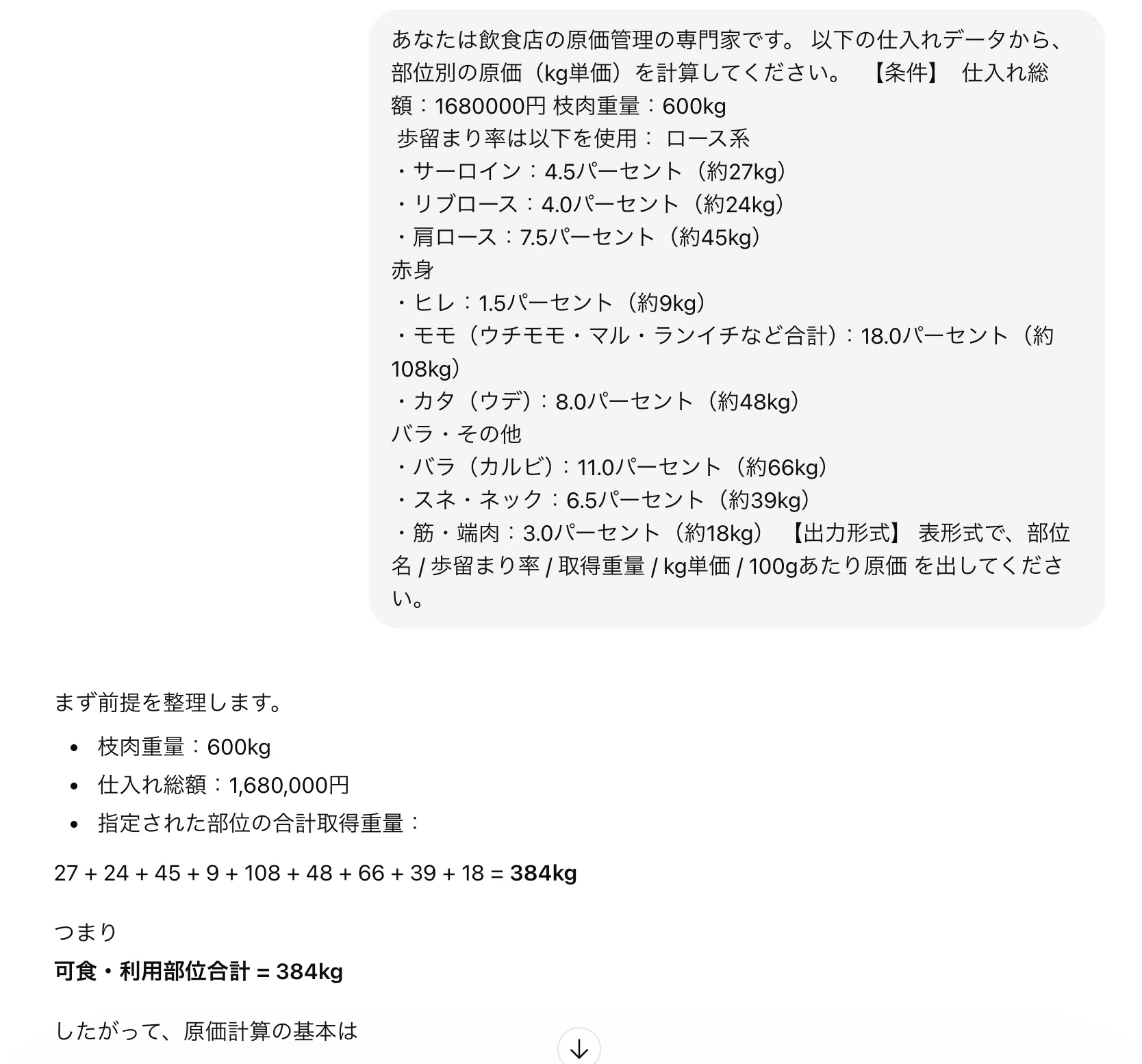 肉屋の僕がChatGPTに