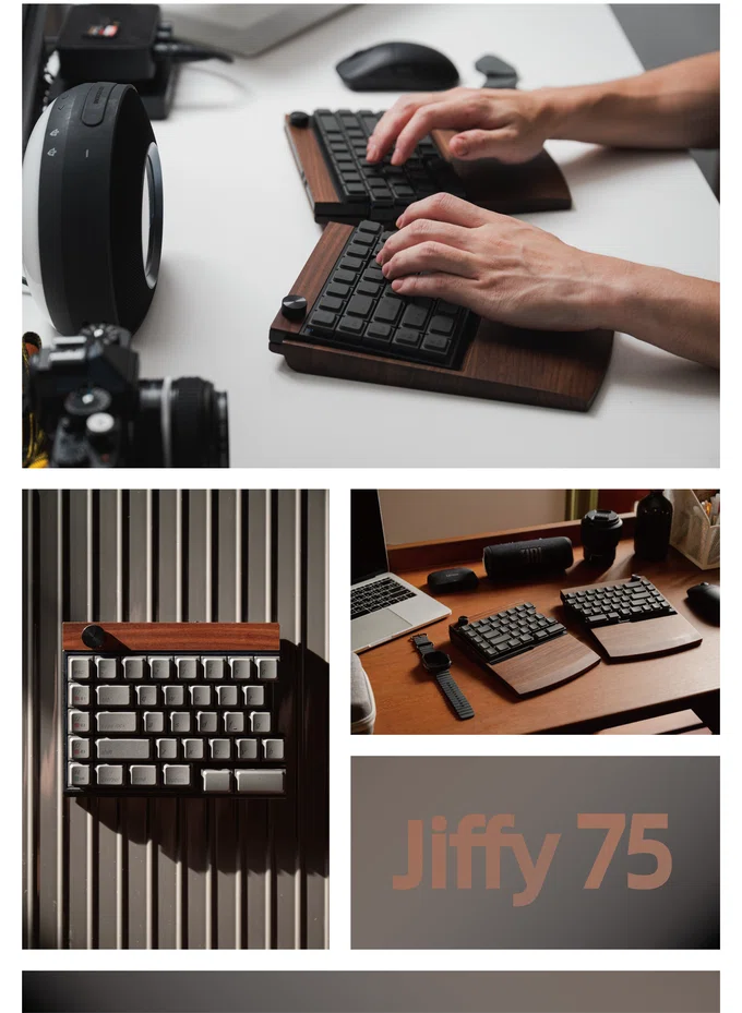 分割キーボード沼に片足突っ込んでいる話。Jiffy75買っちった。｜脱公