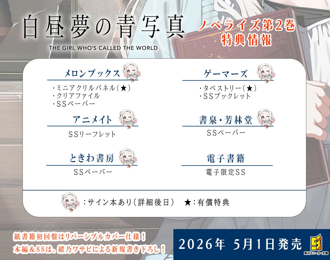 小説版『白昼夢の青写真』第二巻を買ってくれ！！ その2｜緒乃ワサビ