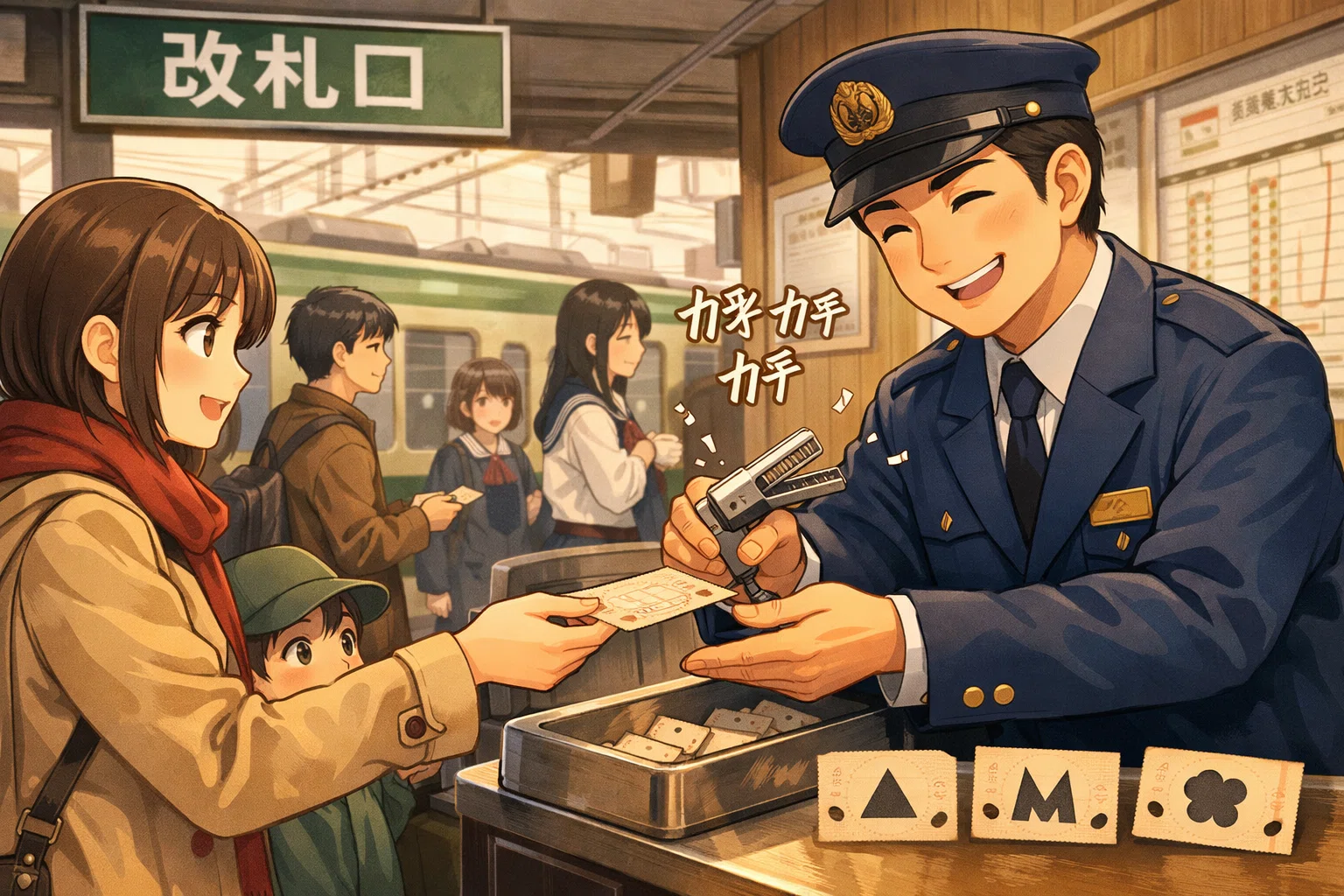 駅の改札で響いていた「カチカチ音」と切符の穴。｜あだけん@50代から3